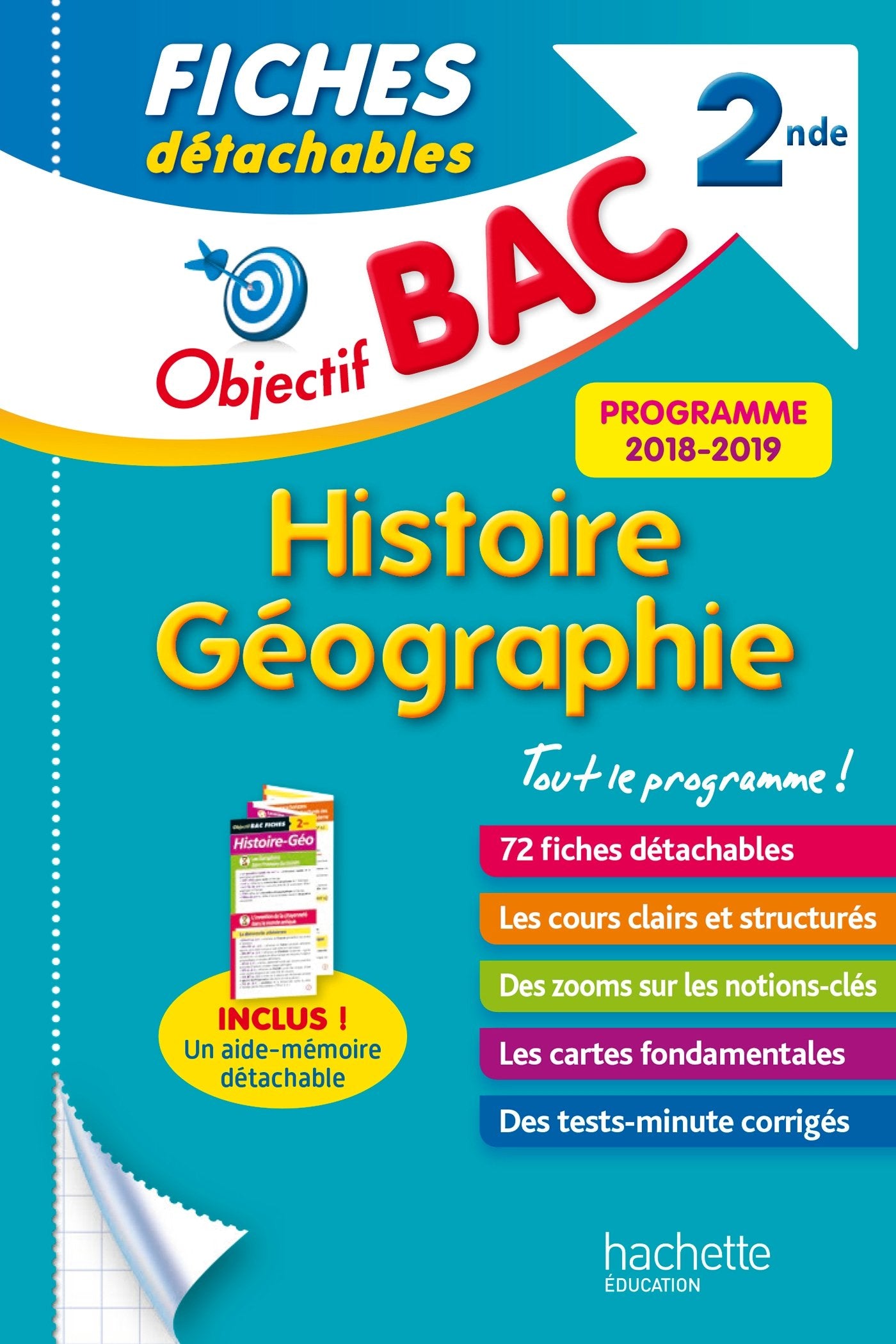 Objectif BAC Fiches détachables Histoire-Géographie 2nde Professional & Reference Books