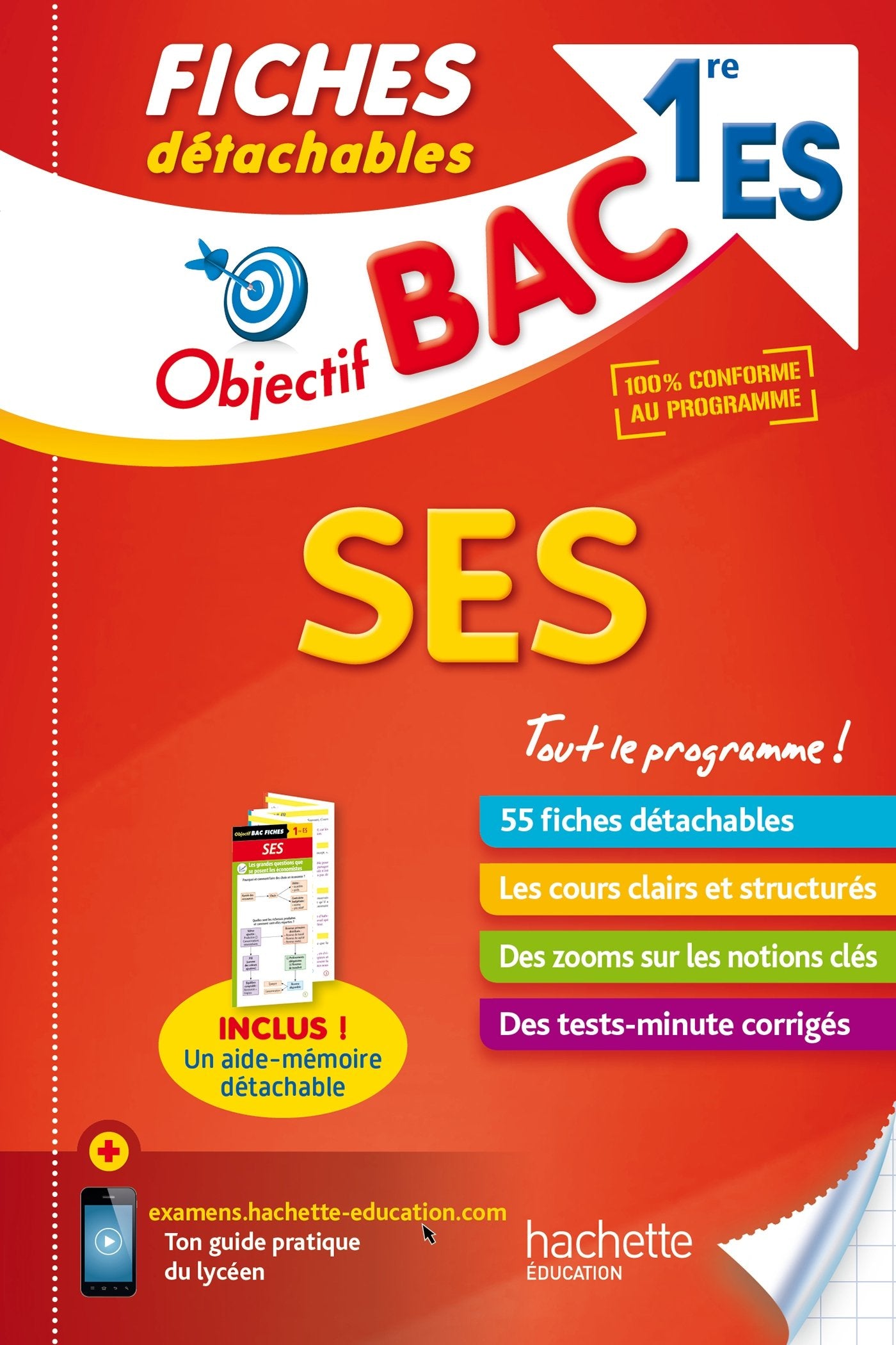 Objectif Bac Fiches détachables Sciences économiques et sociales 1ère ES Professional & Reference Books