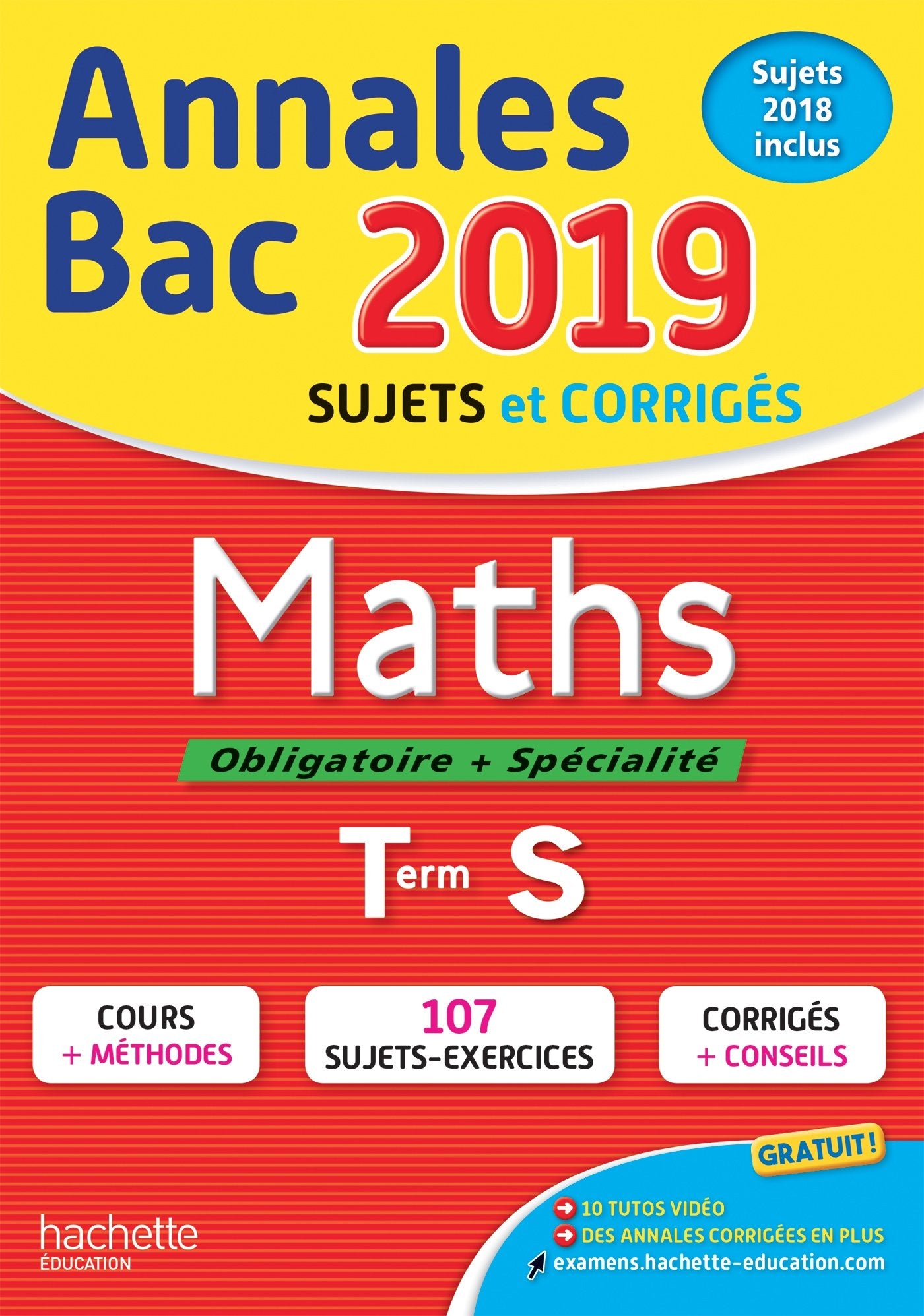 Product Image: Annales Bac 2019 Maths Terminale S