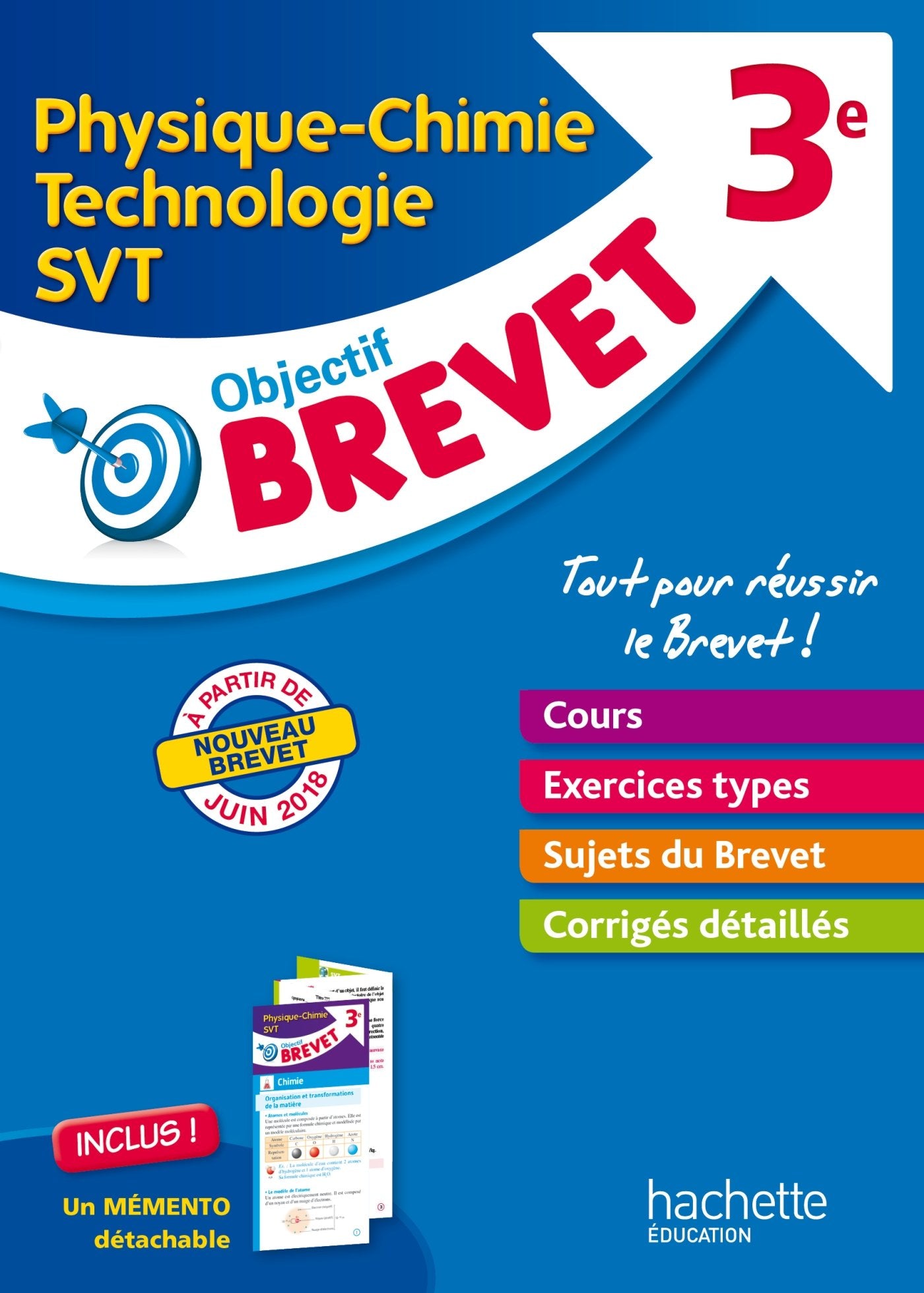 Objectif Brevet Physique-Chimie-SVT-Technologie + dépliant Non-fiction