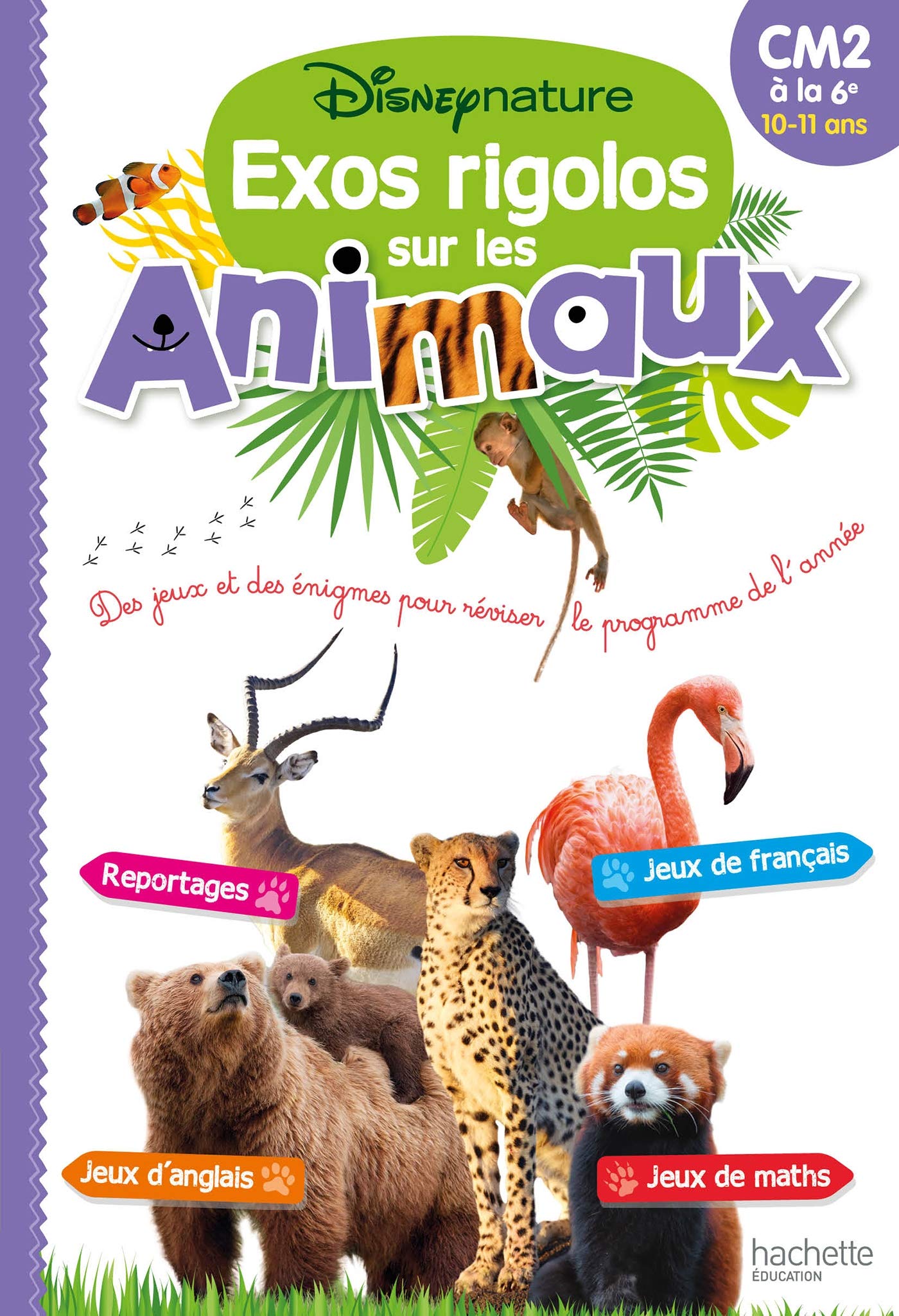Disney Nature - Exos rigolos sur les animaux - Du CM2 à la 6e Professional & Reference Books