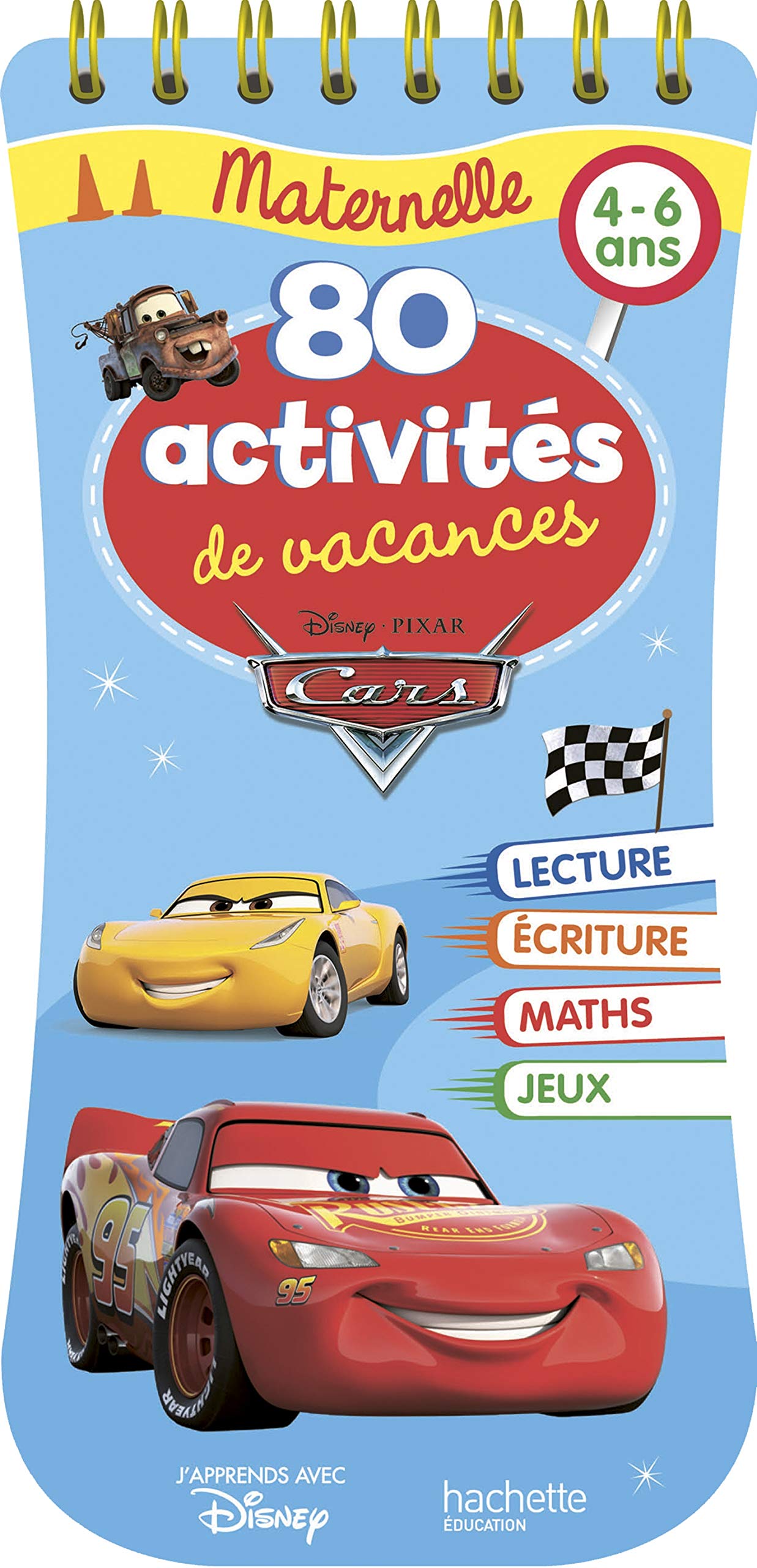 CARS 80 activités de vacances, Maternelle (4-6 ans) book