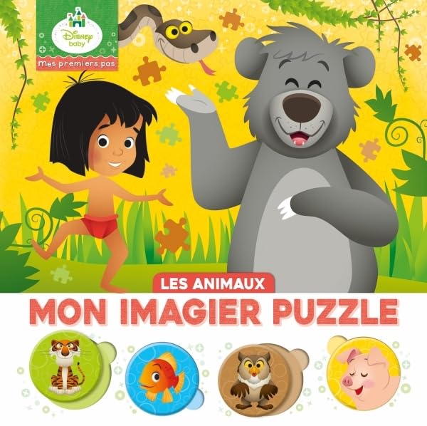 DISNEY BABY - Mes Premiers Pas - Mon Imagier Puzzle - Les animaux: 20 Pièces Children's books