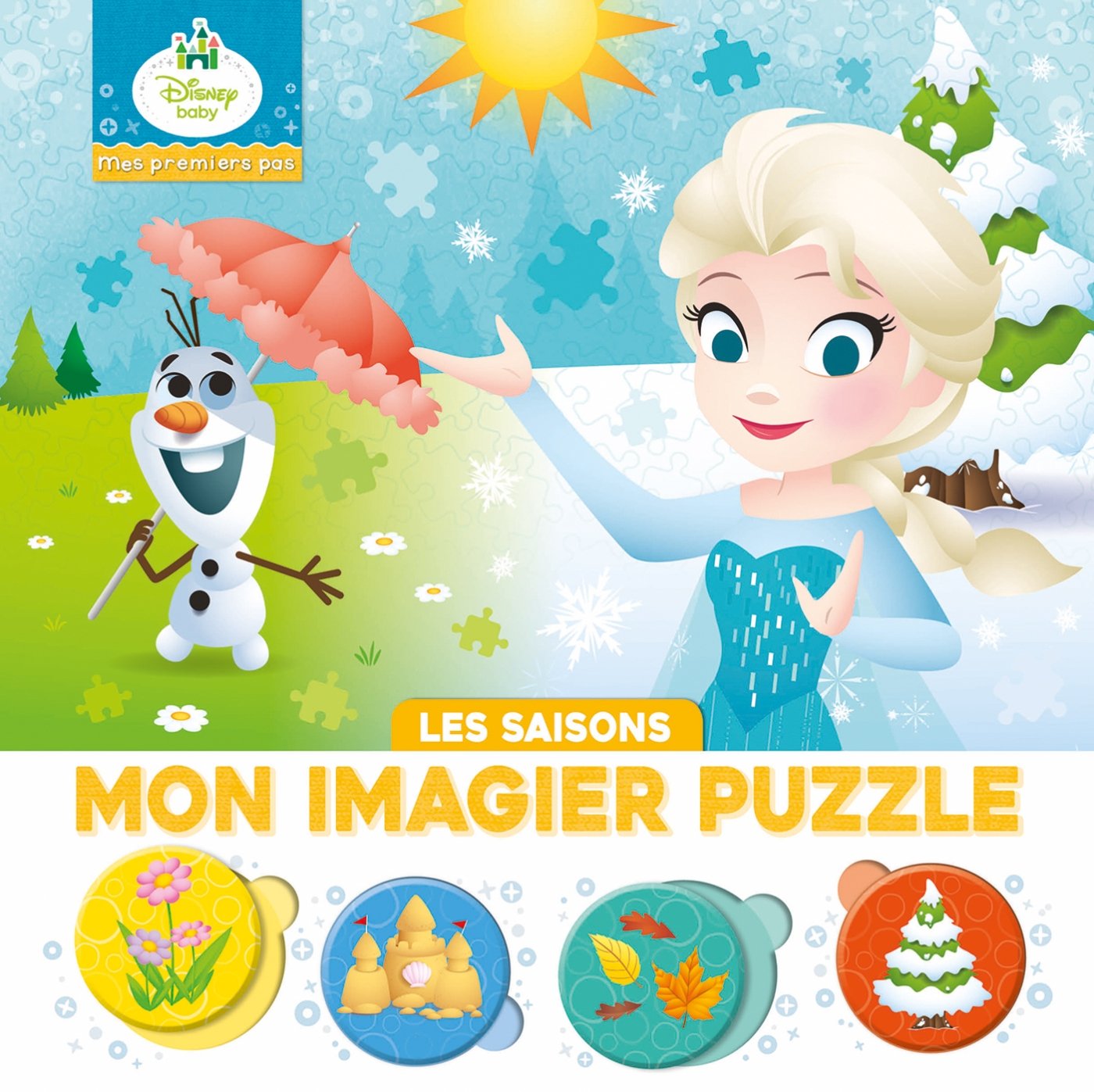 DISNEY BABY - Mes Premiers Pas - Mon Imagier Puzzle - Les saisons: 20 Pièces Children's books