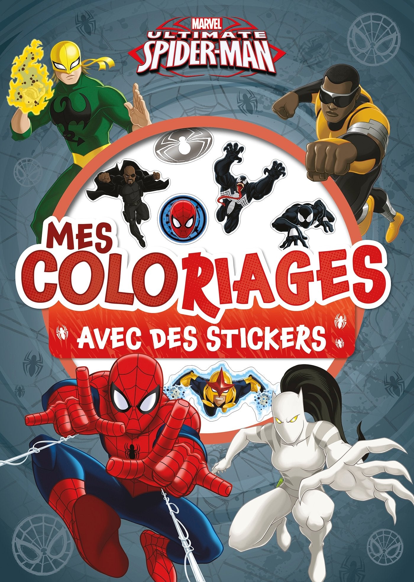 SPIDERMAN - Mes coloriages avec Stickers book