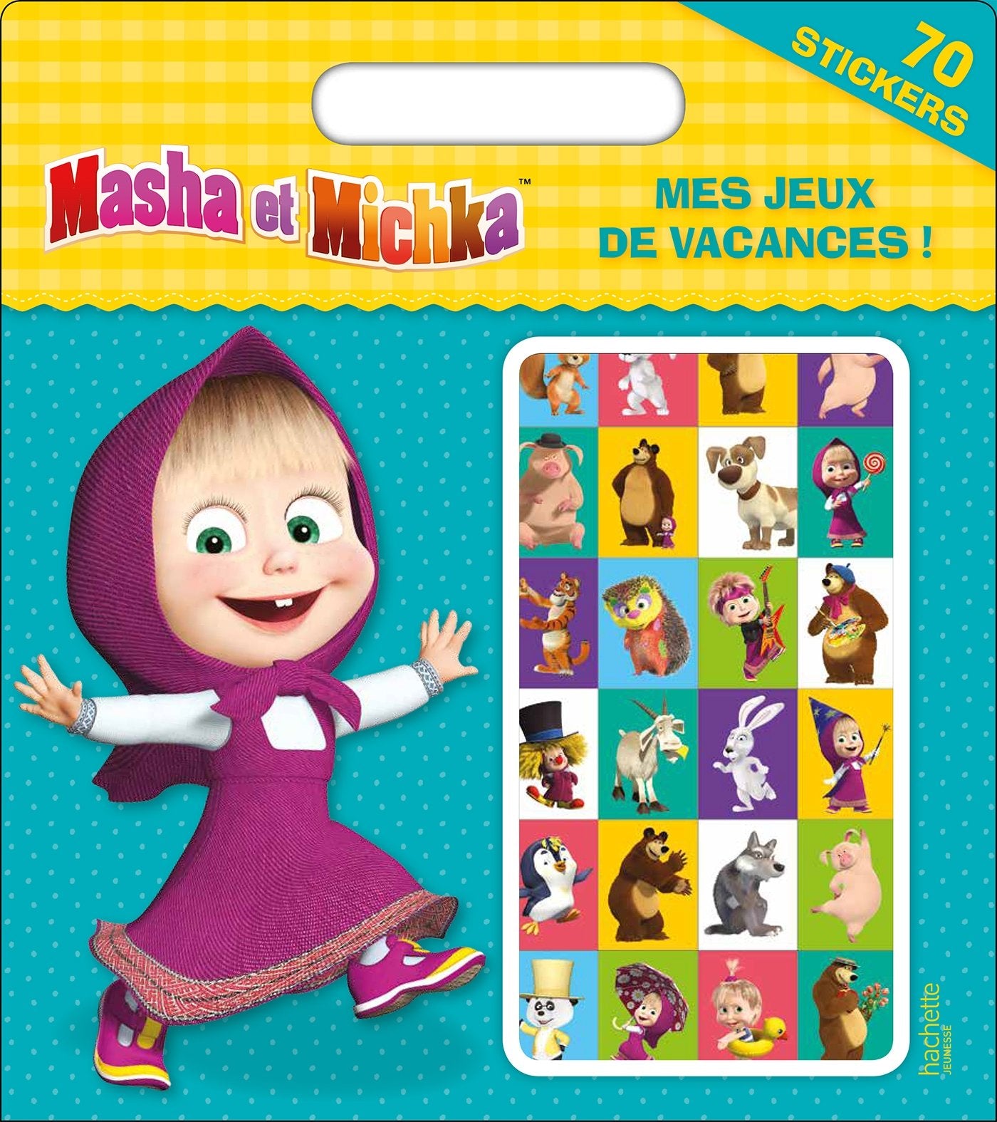 Mes jeux de vacances Masha et Michka: Avec 70 stickers book