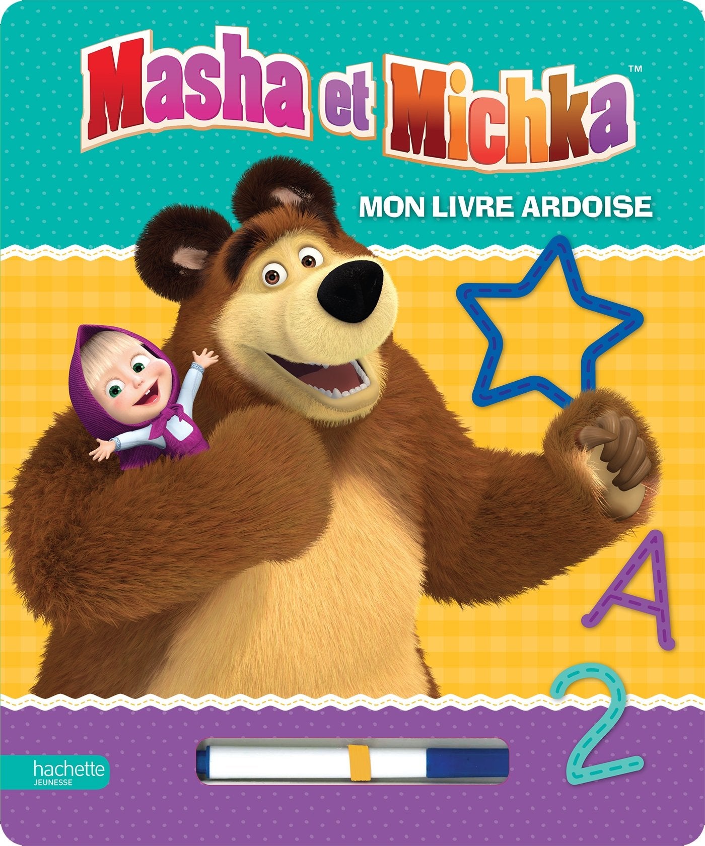 Mon livre ardoise Masha et michka: Avec un feutre effaçable book