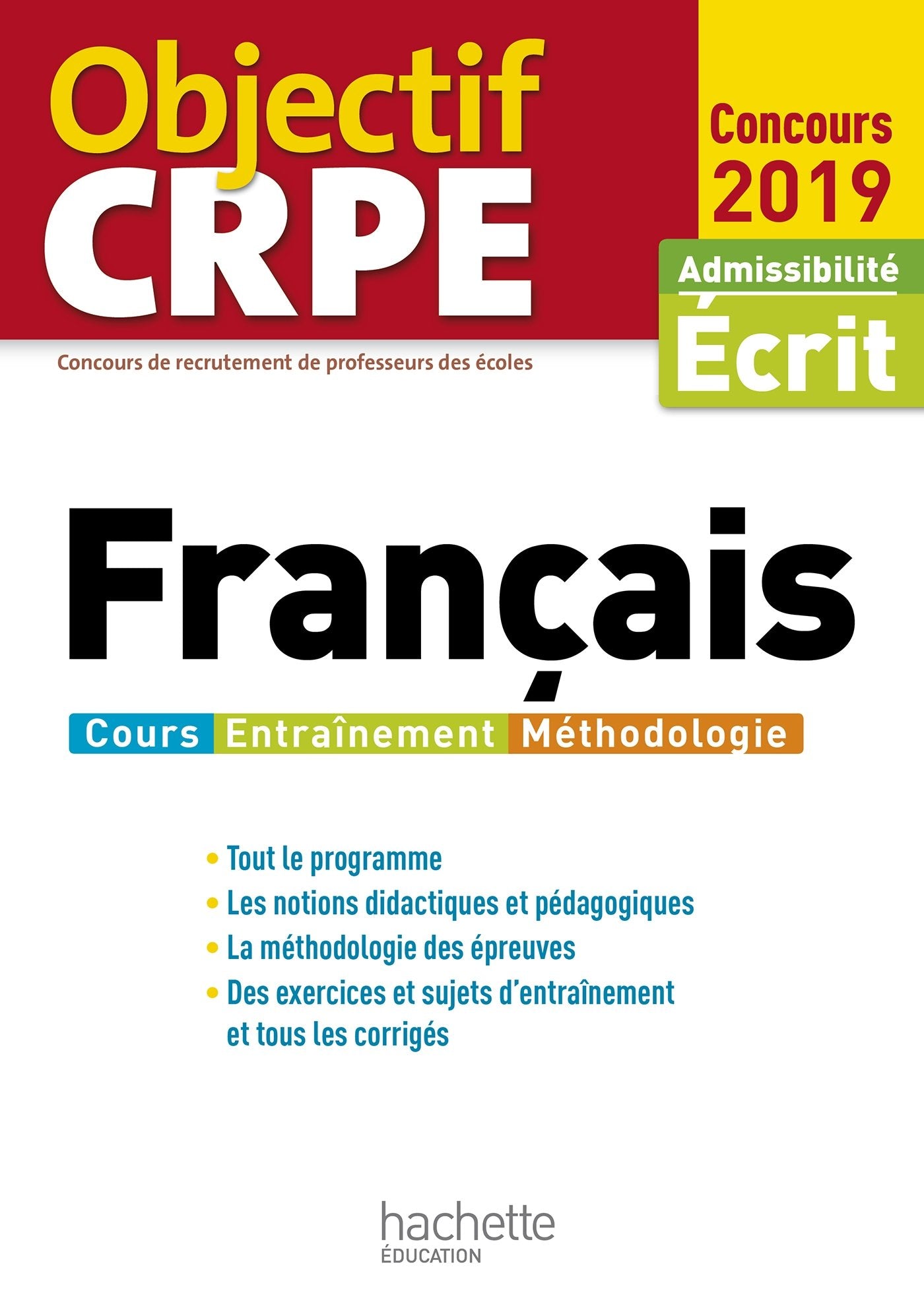 Français: Admissibilité Ecrit book