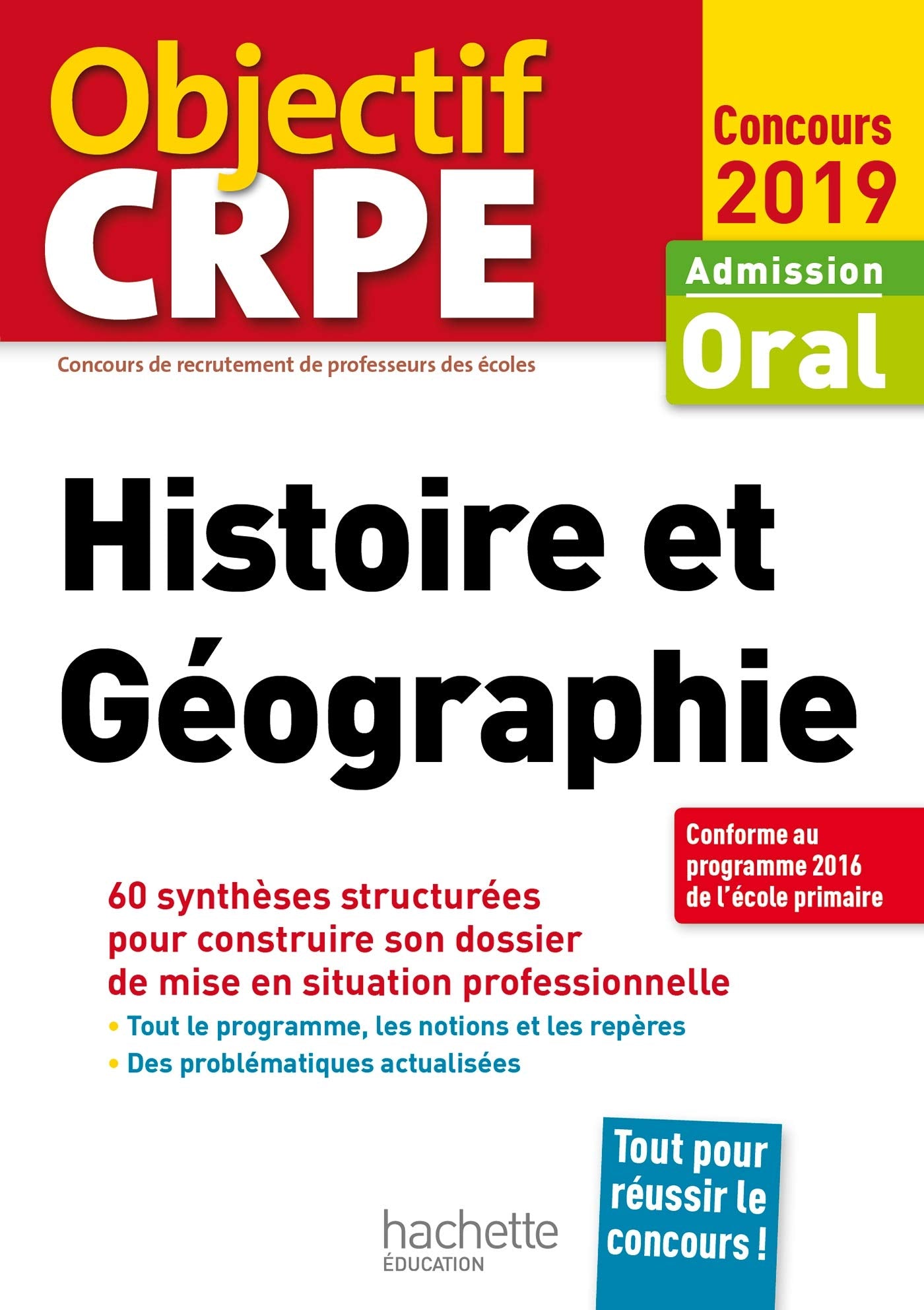CRPE en fiches : Histoire Géographie 2019 book