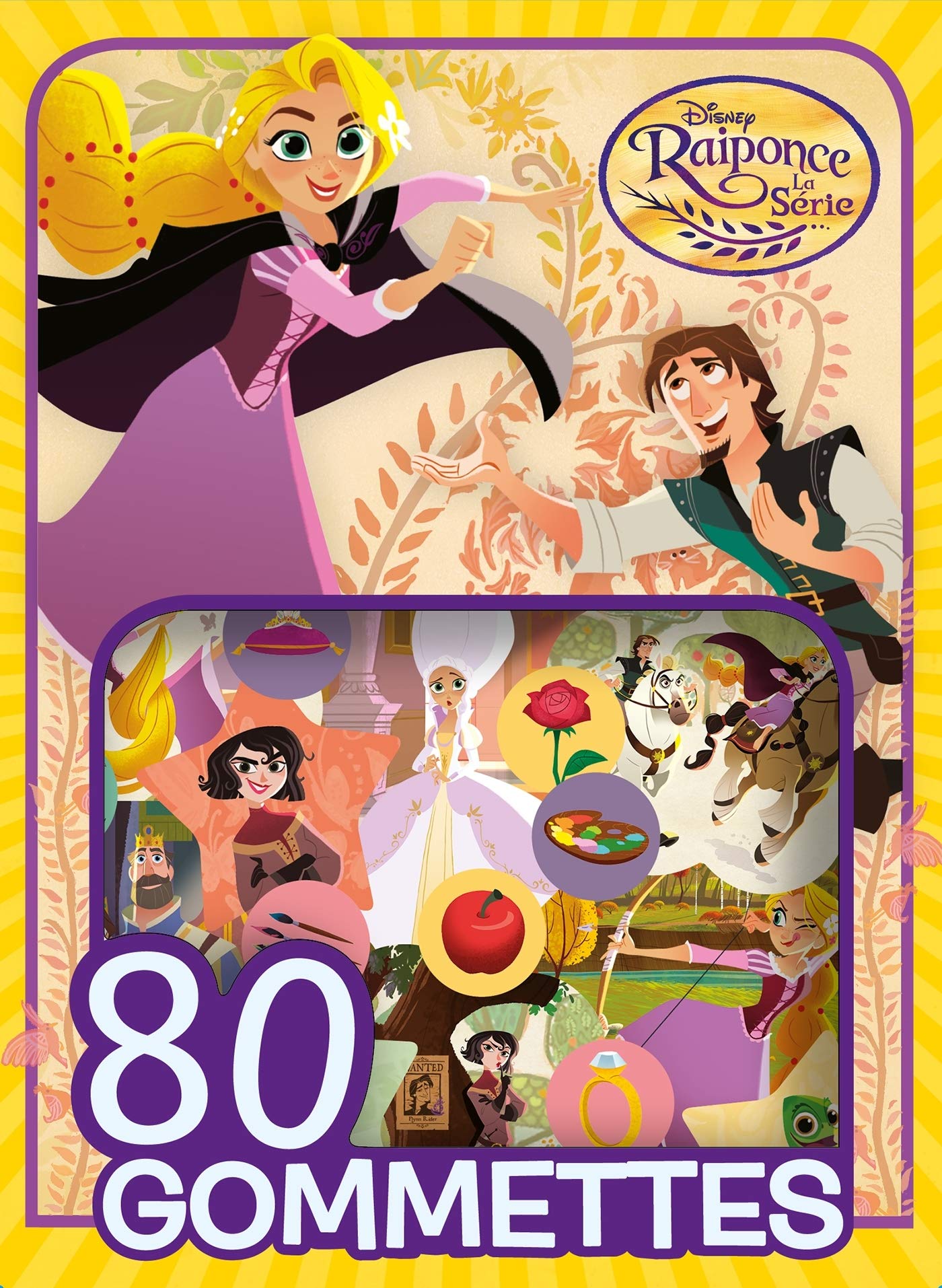 80 gommettes Raiponce la série book