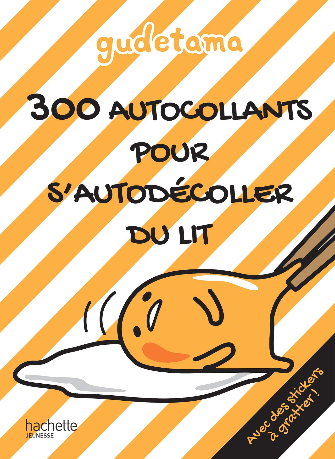 Gudetama - 300 autocollants pour s'autodécoller du lit book