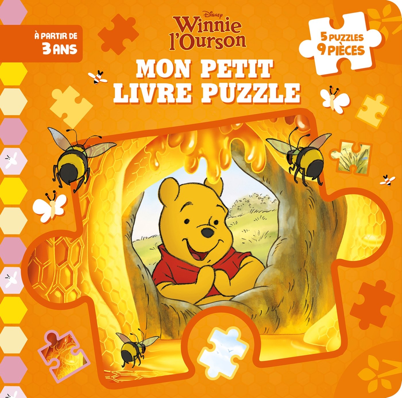 WINNIE - Mon Petit Livre Puzzle - 5 puzzles 9 pièces - Disney book