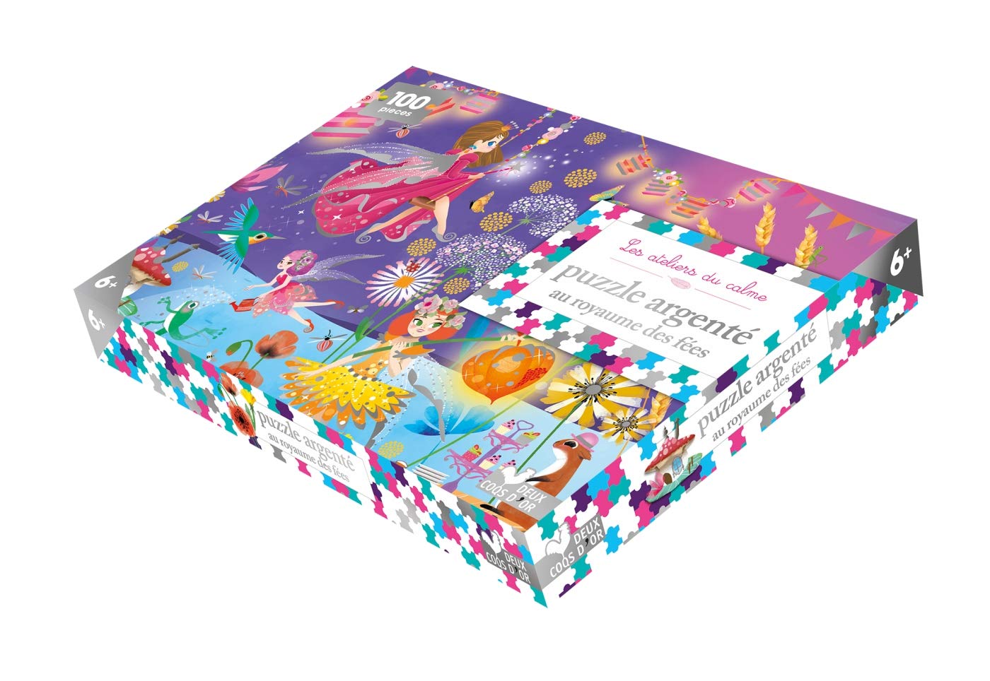 Puzzle argenté au royaume des fées - 100 pièces book