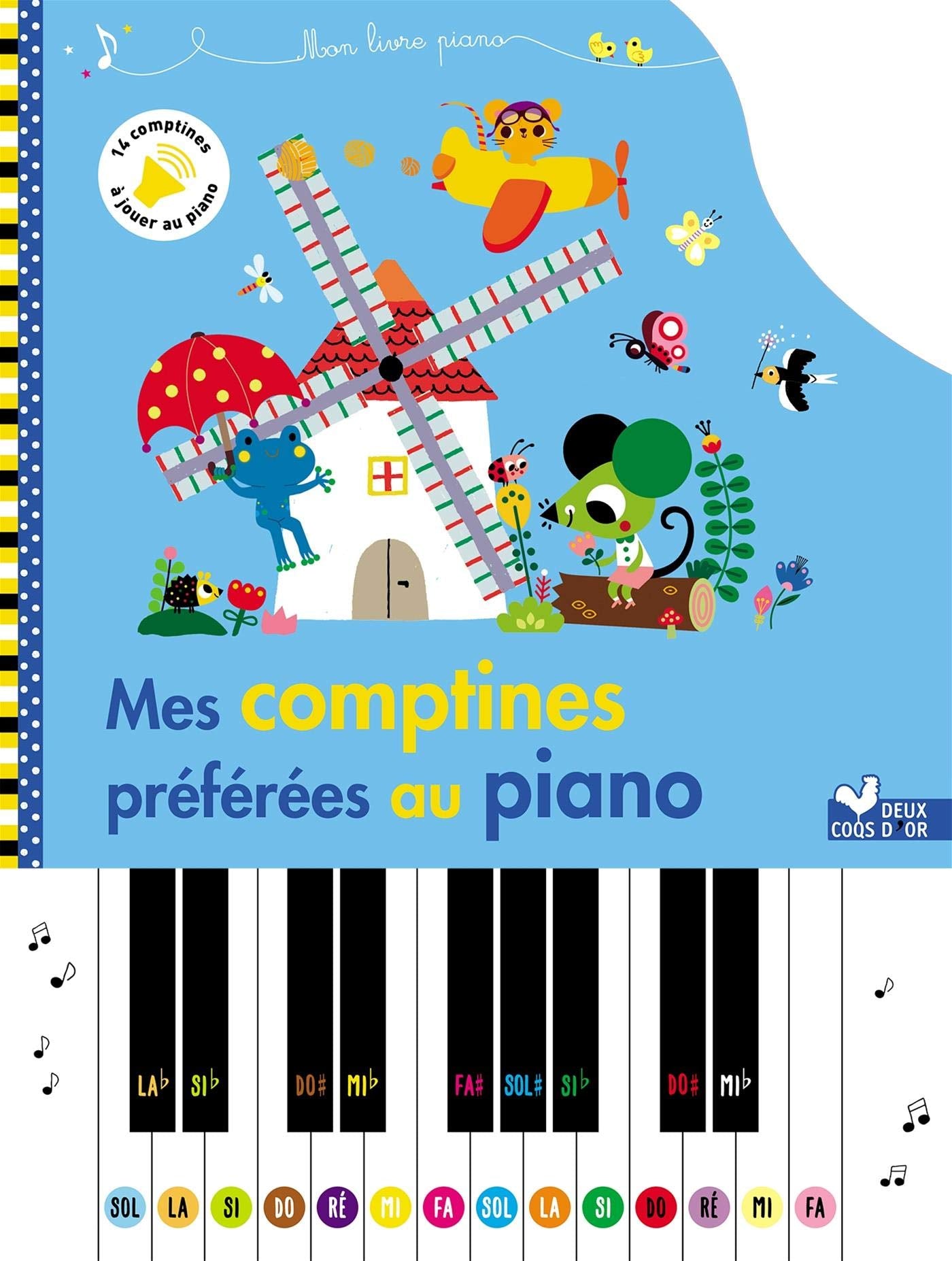 Mes comptines préférées au piano - livre piano book