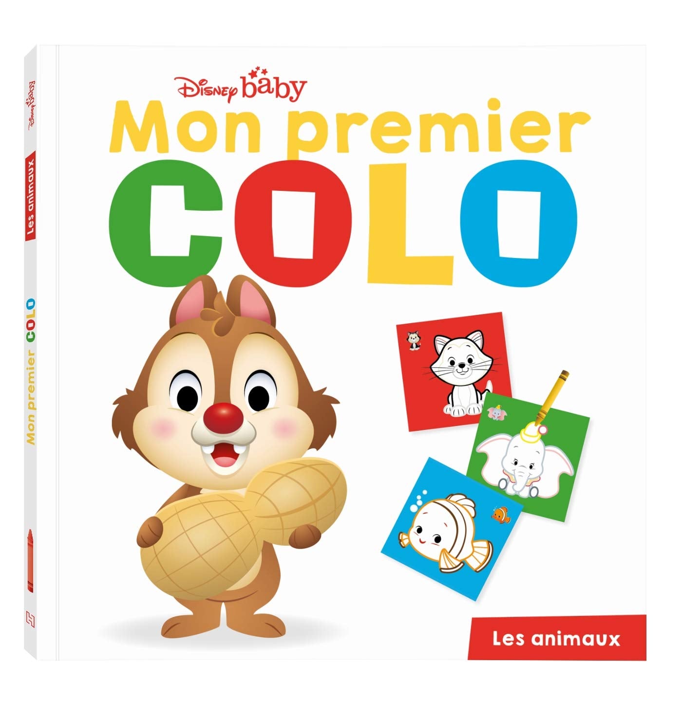DISNEY BABY - Mon Premier Colo - Les Animaux: Pour dessiner et colorier sans dépasser book