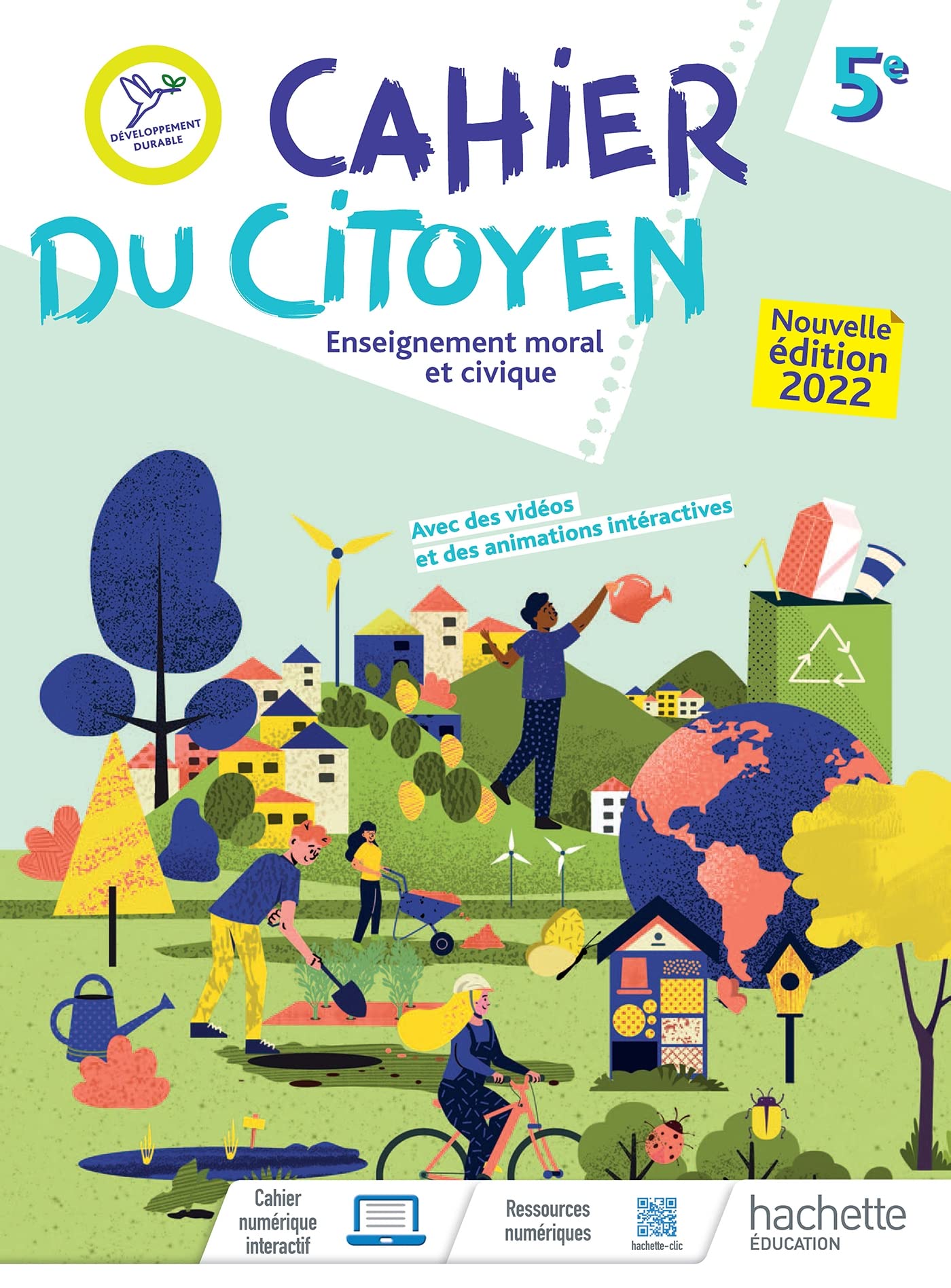 Cahier du citoyen Enseignement moral et civique 5e - Ed. 2022 Professional & Reference Books