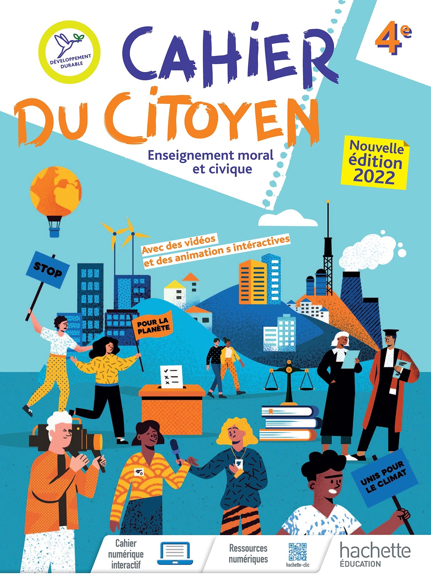 Cahier du citoyen Enseignement moral et civique 4e - Ed. 2022 book