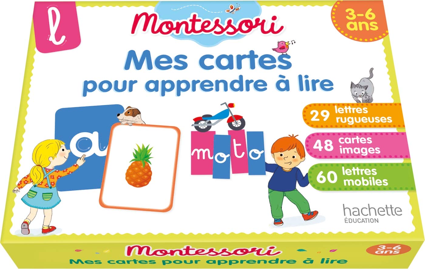 Montessori Mes cartes pour apprendre à lire 3-6 ans Leisure & Fun