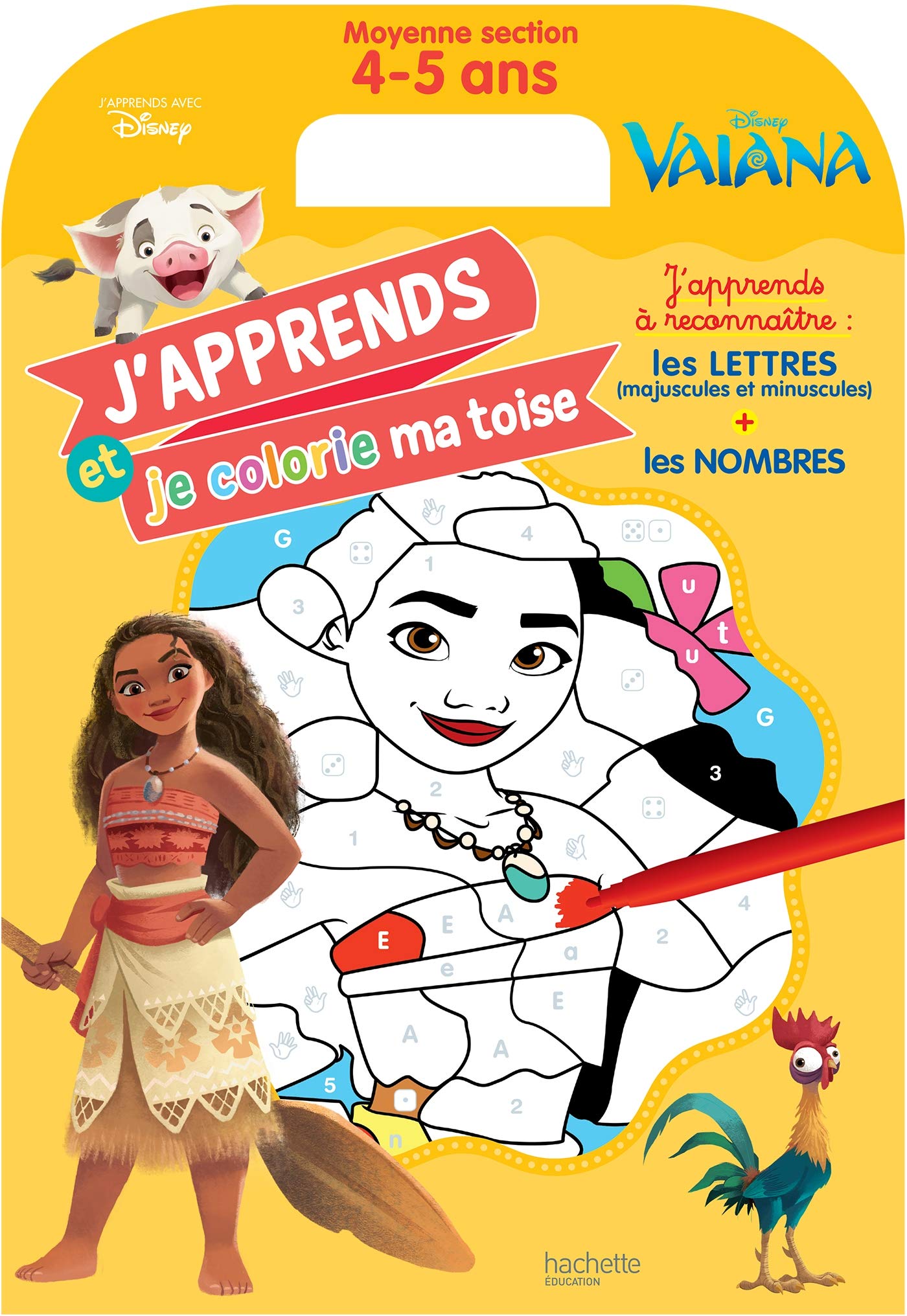Ma toise à colorier - Vaiana, moyenne section (4-5 ans) book
