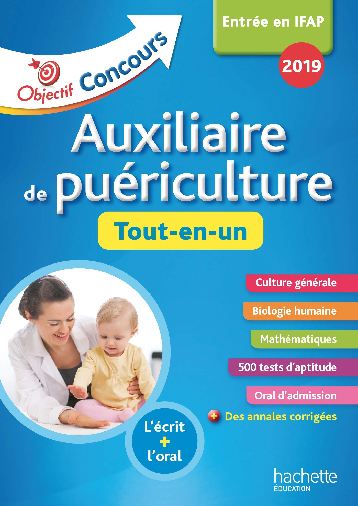 Objectif Concours 2019 Auxiliaire de puériculture : tout-en-un book
