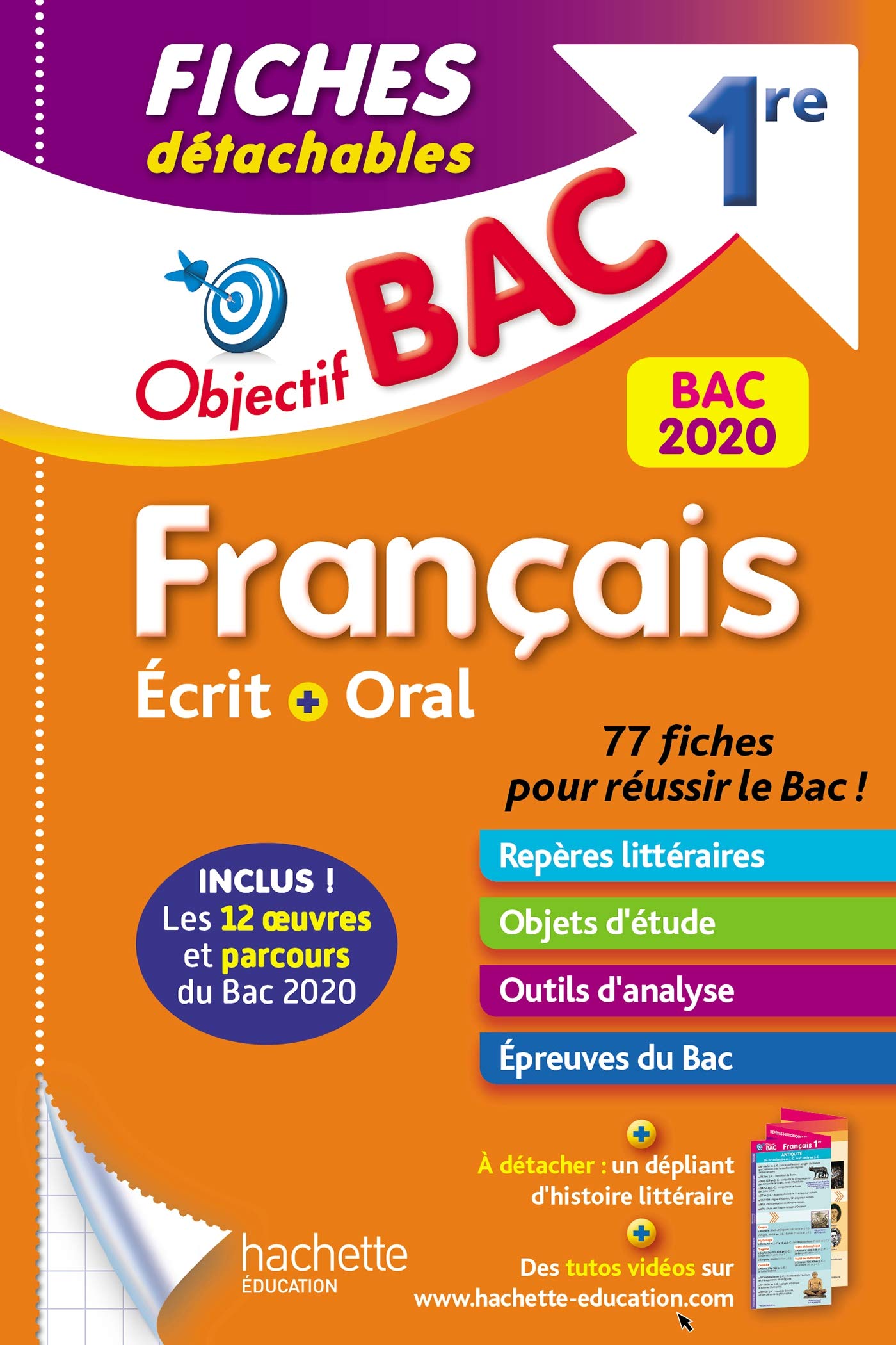 Objectif Bac Fiches détachables Français BAC 2020 1ère Ecrit et Oral book