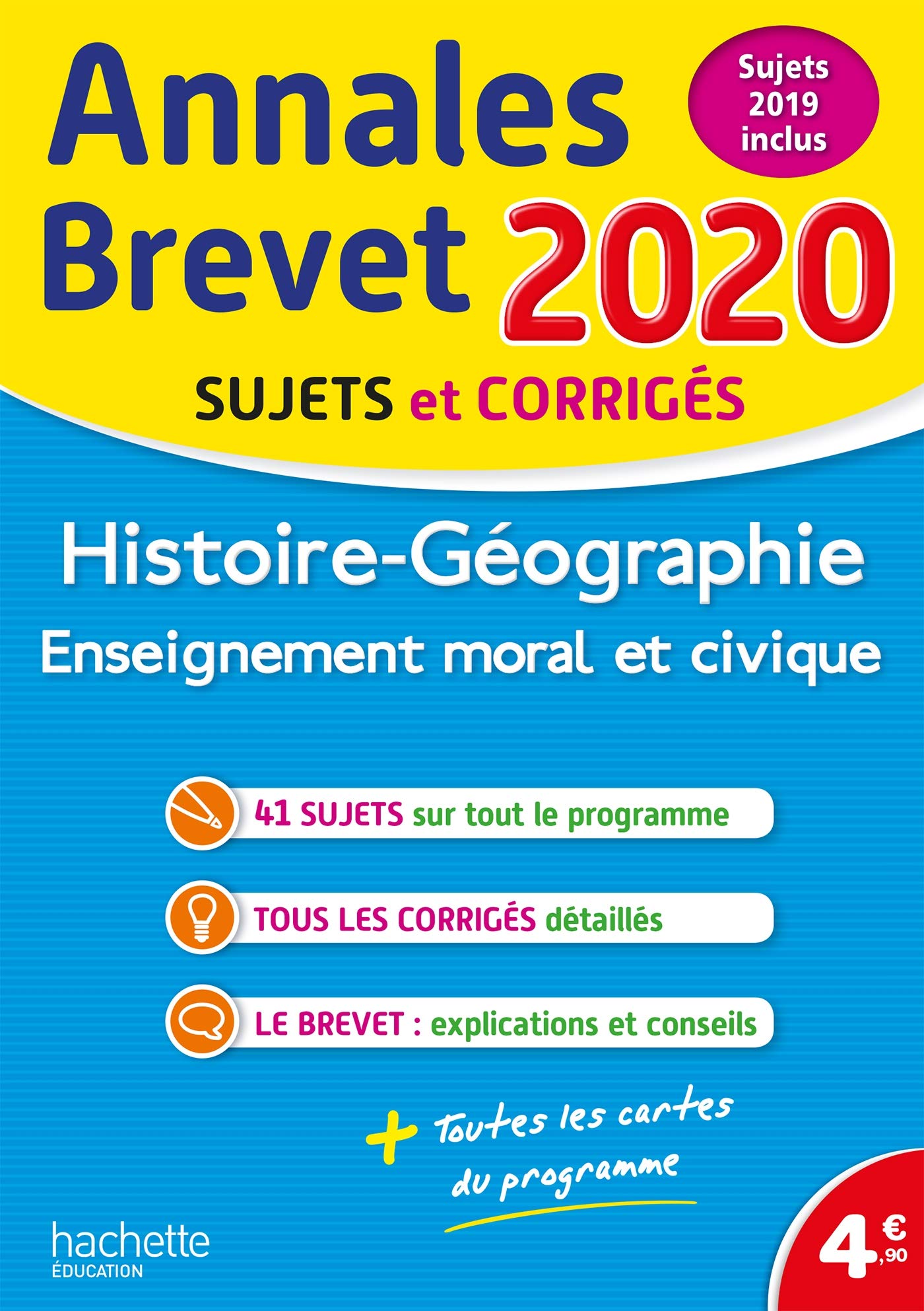 Annales Brevet 2020 Histoire-Géographie-EMC book