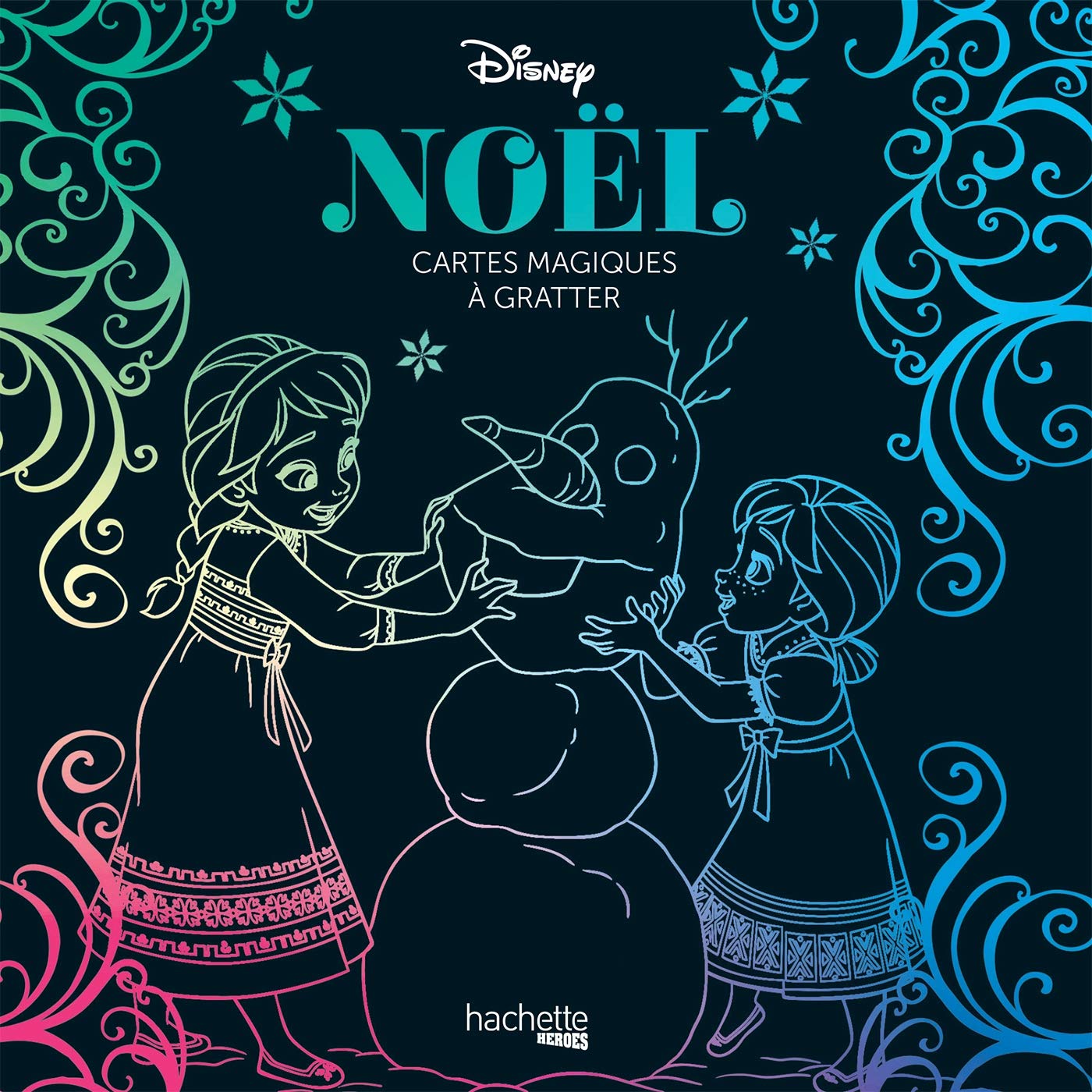 Cartes magiques à gratter Disney Noël book
