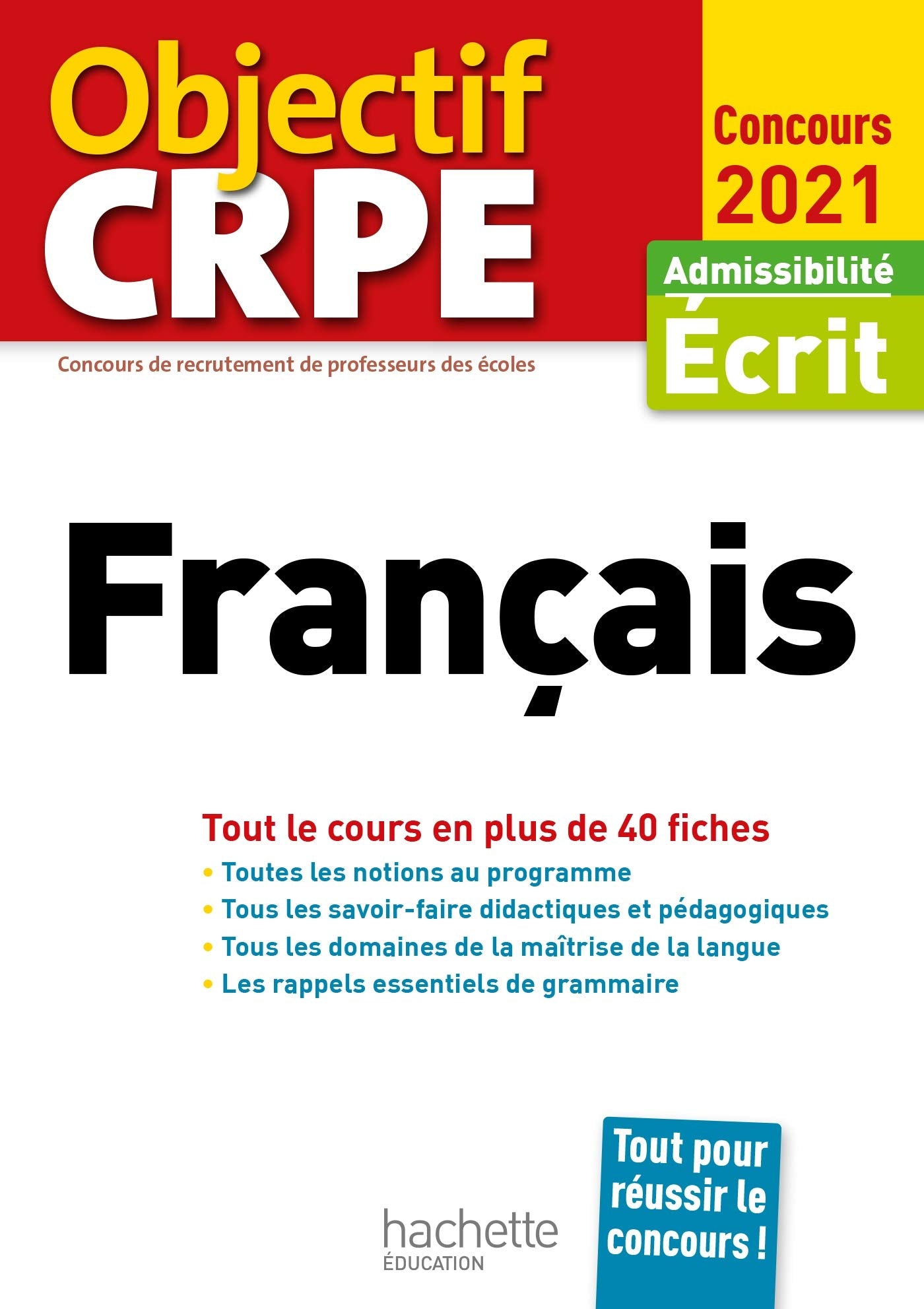 Objectif CRPE en fiches Français 2021 book