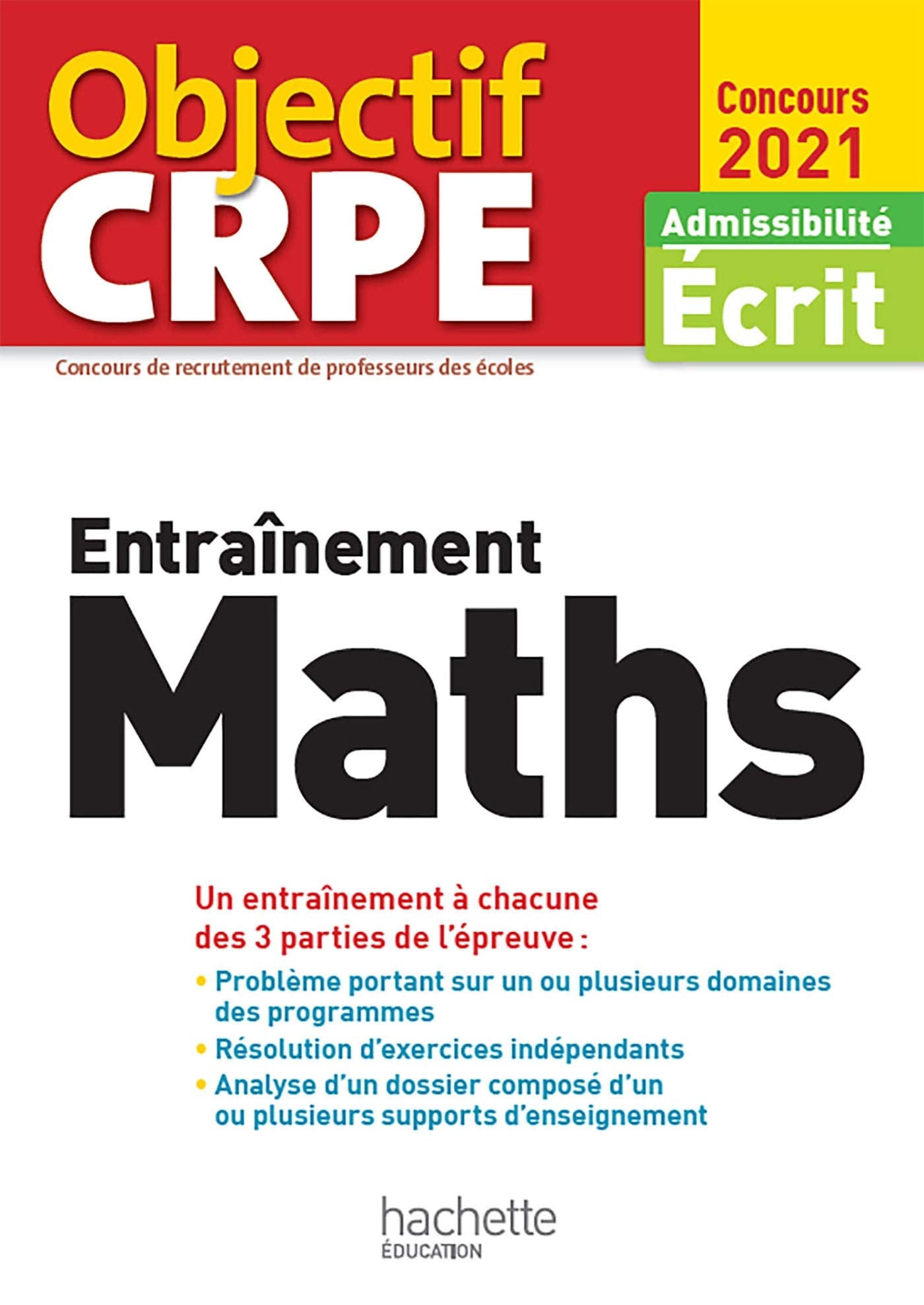 Entraînement Maths: Admissibilité écrit book