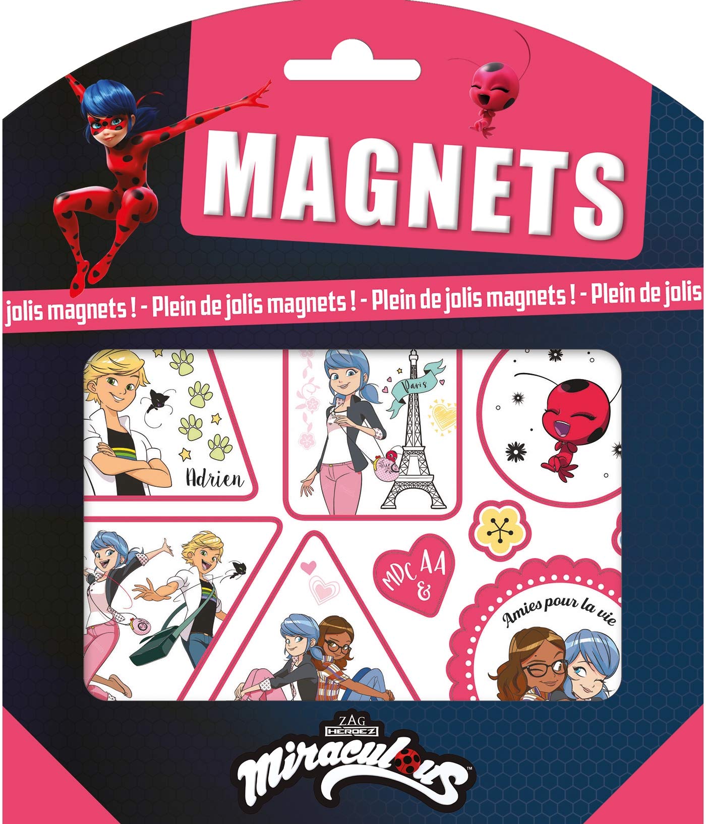 Miraculous-Pochette magnets Tiptoi & Games