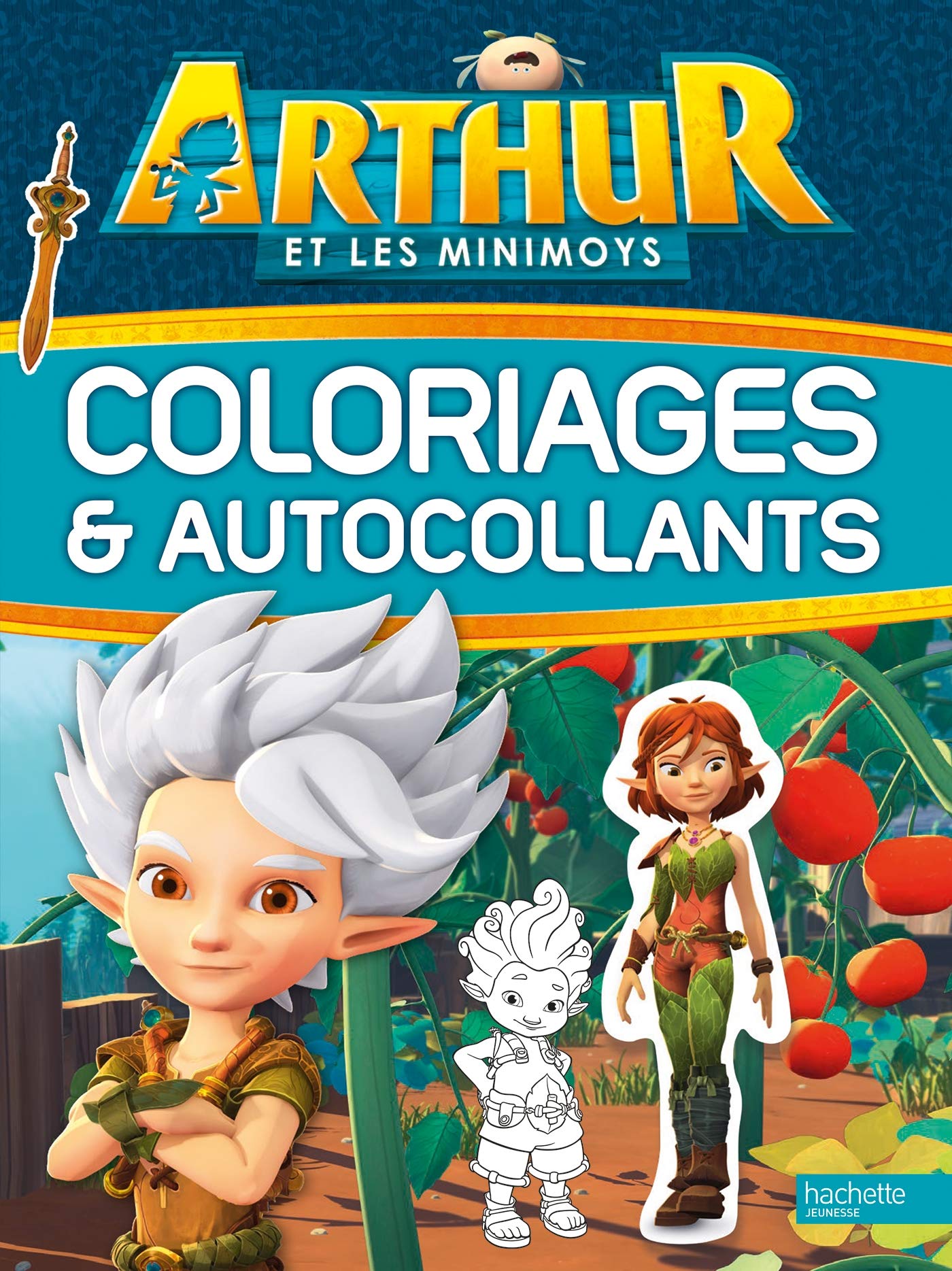 Arthur et les minimoys-Coloriages et autocollants book