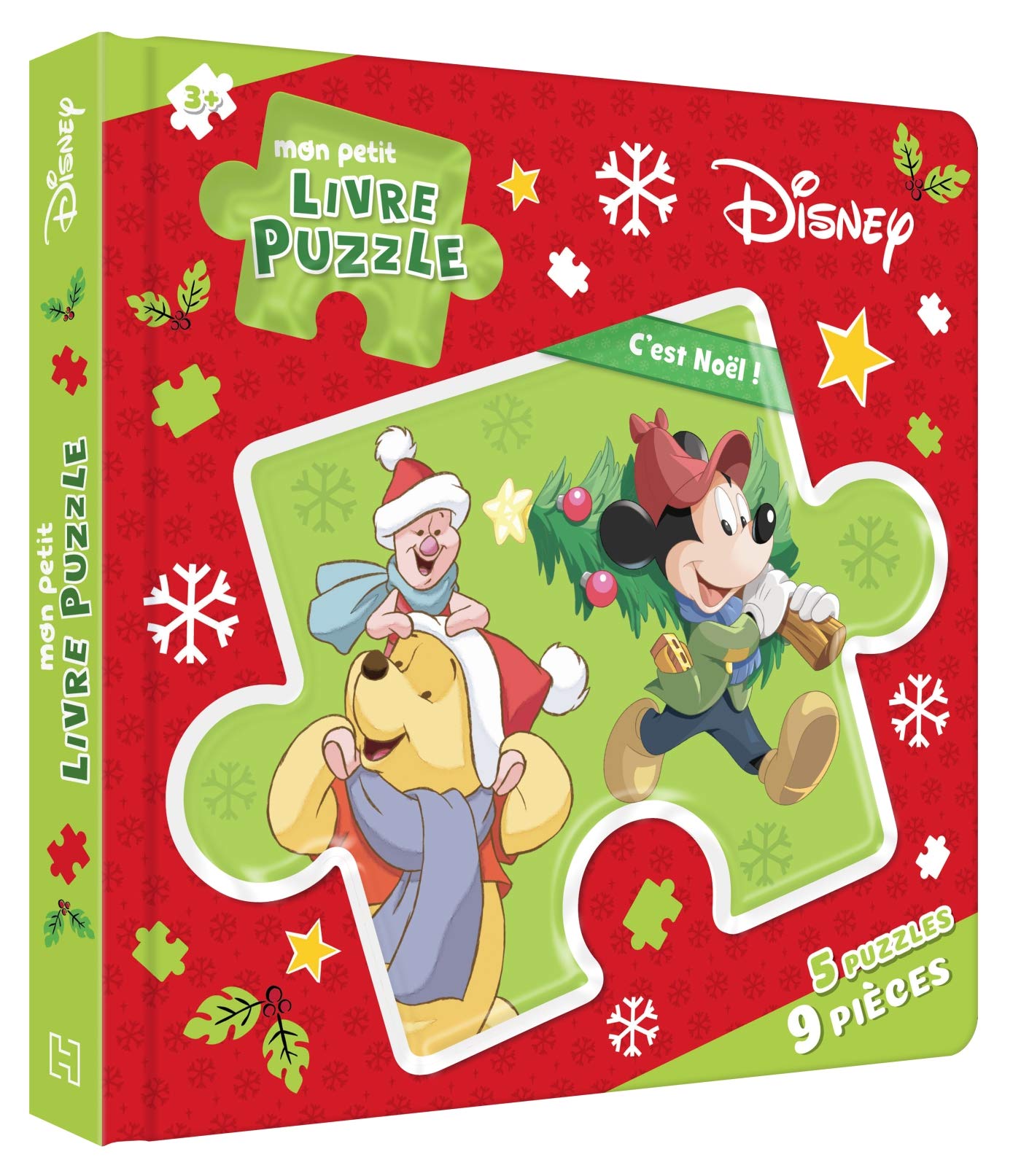 DISNEY - Mon Petit Livre Puzzle - 5 Puzzles 9 Pièces - C'est Noël !: C'est Nöel ! book