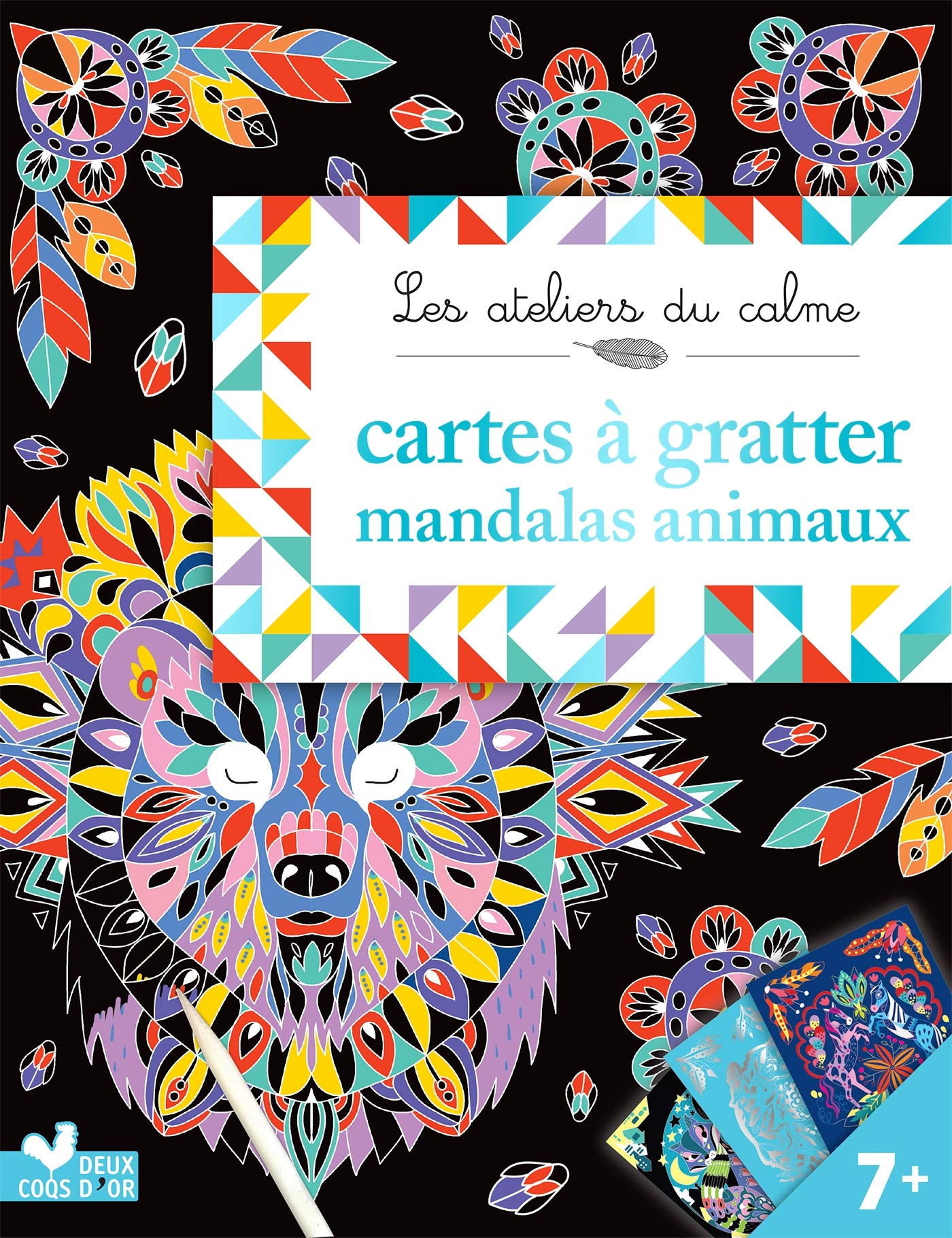 cartes à gratter mandalas animaux: Avec 1 stylet Non-fiction