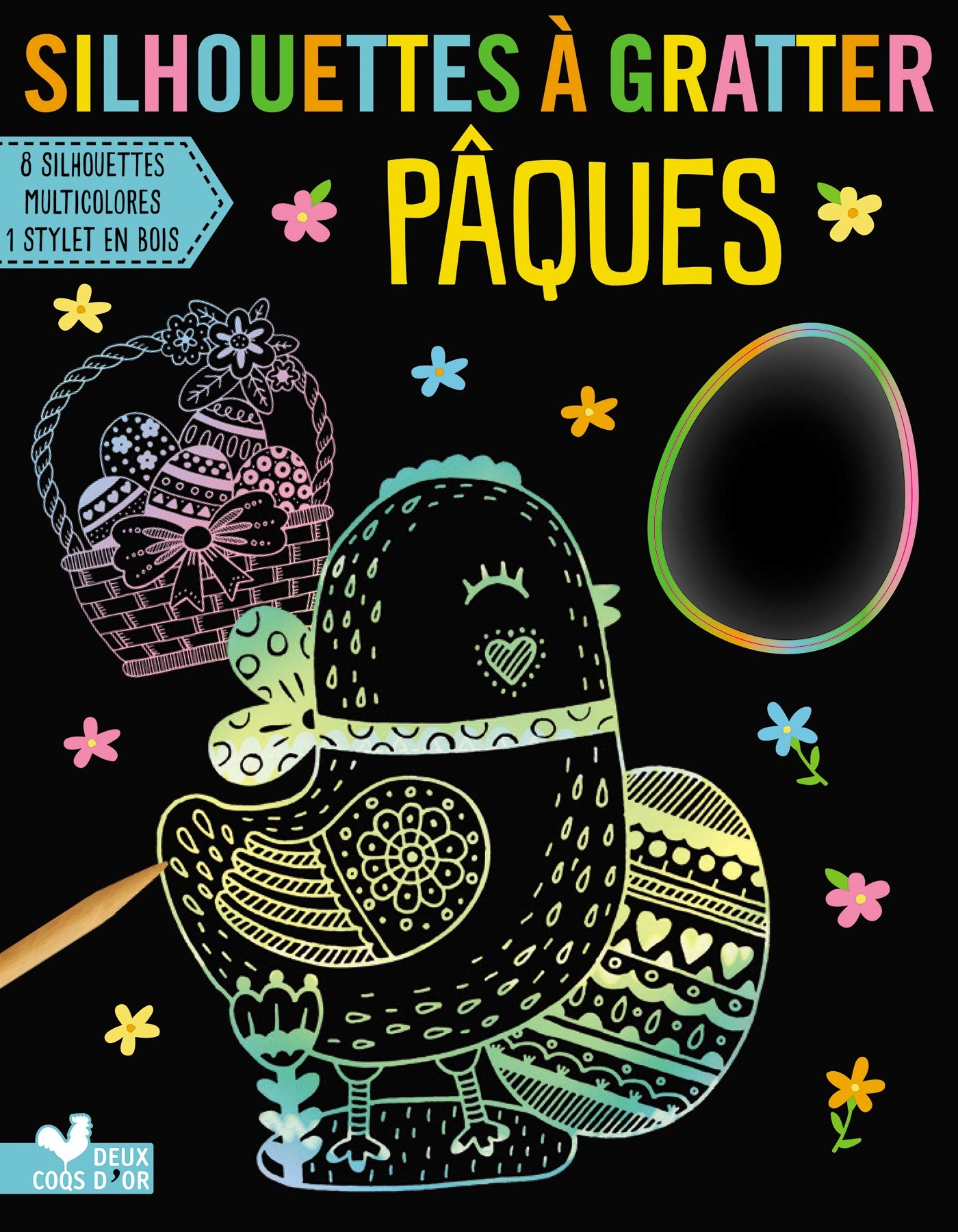 Silhouettes à gratter - Pâques: Avec 8 silhouettes à gratter, 1 stylet en bois Tiptoi & Games