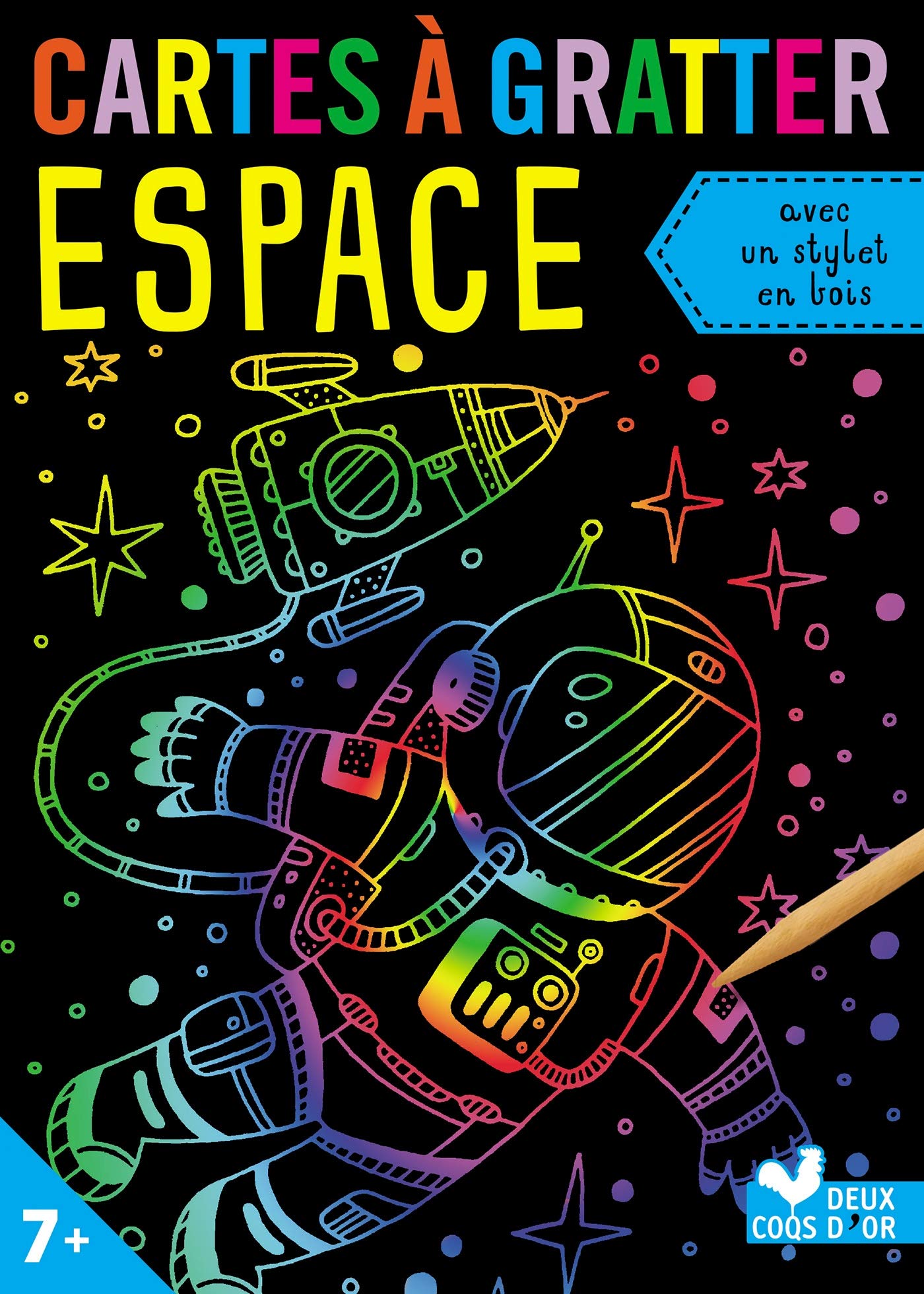 Mes cartes à gratter Espace: Avec 1 stylet en bois, 10 cartes à gratter Non-fiction