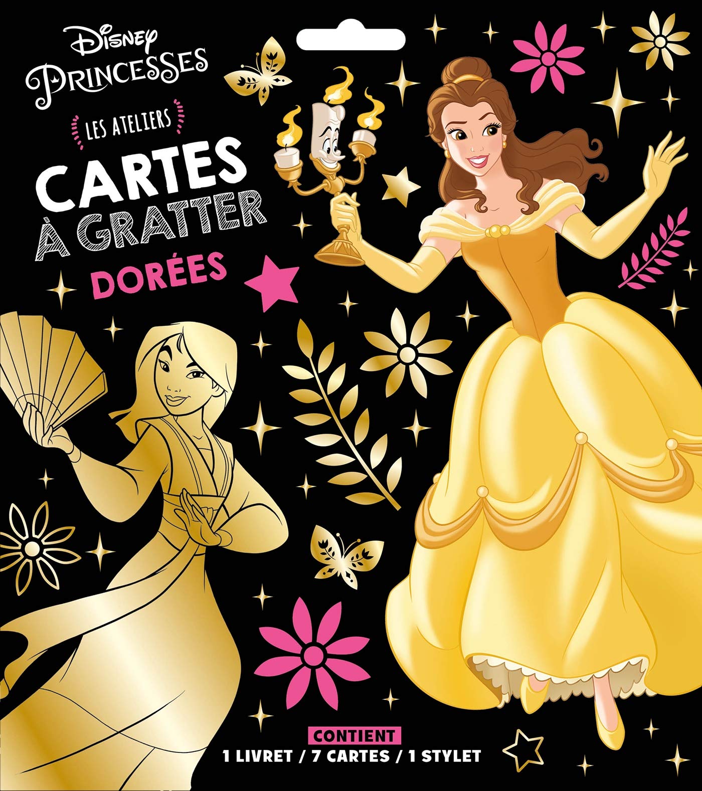 DISNEY PRINCESSES - Les Ateliers Disney - Cartes à gratter dorées: Les ateliers. Avec 1 livret, 7 cartes et 1 stylet Tiptoi & Games