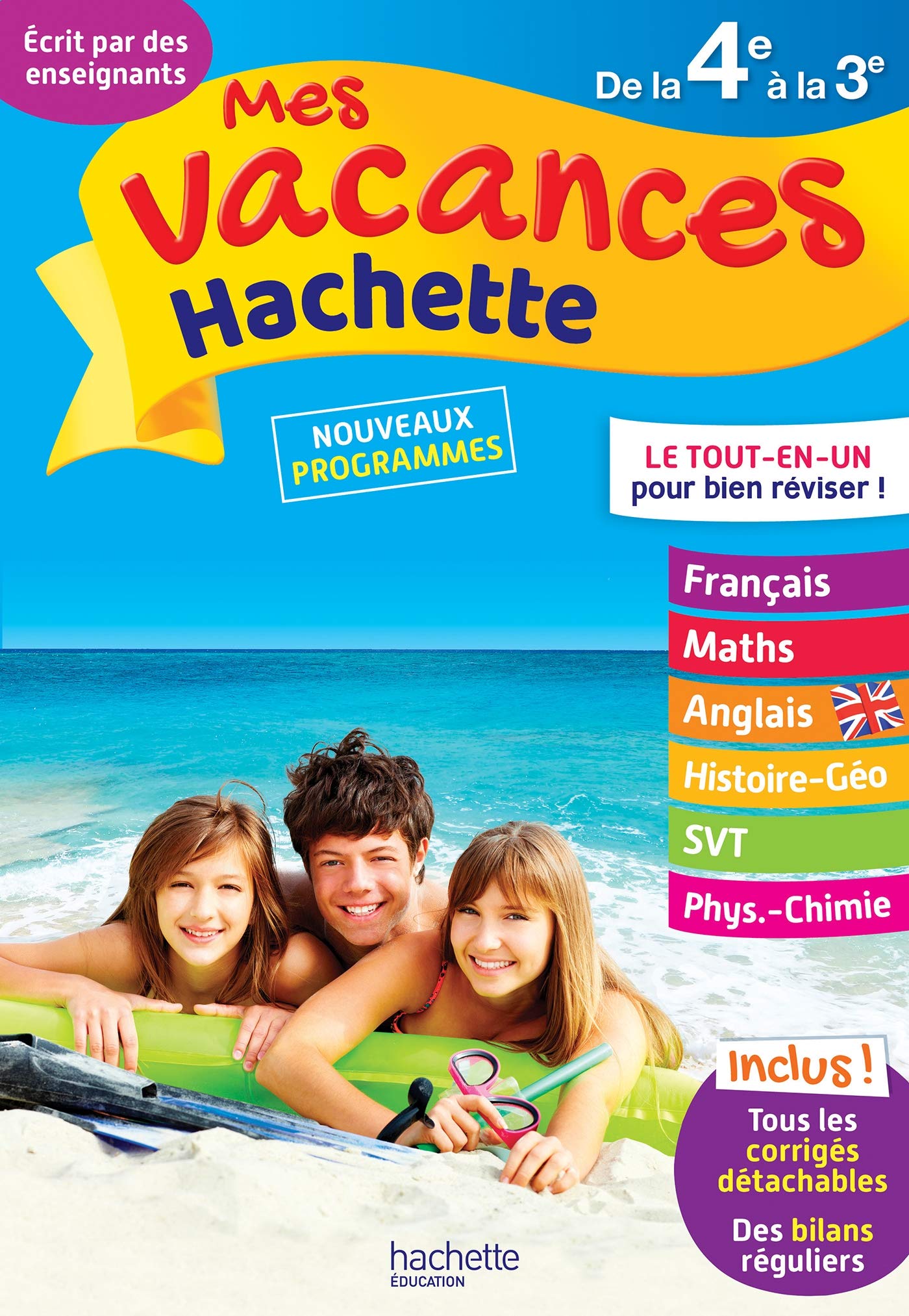 Mes Vacances Hachette - De la 4e à la 3e - Cahier de vacances 2022 book