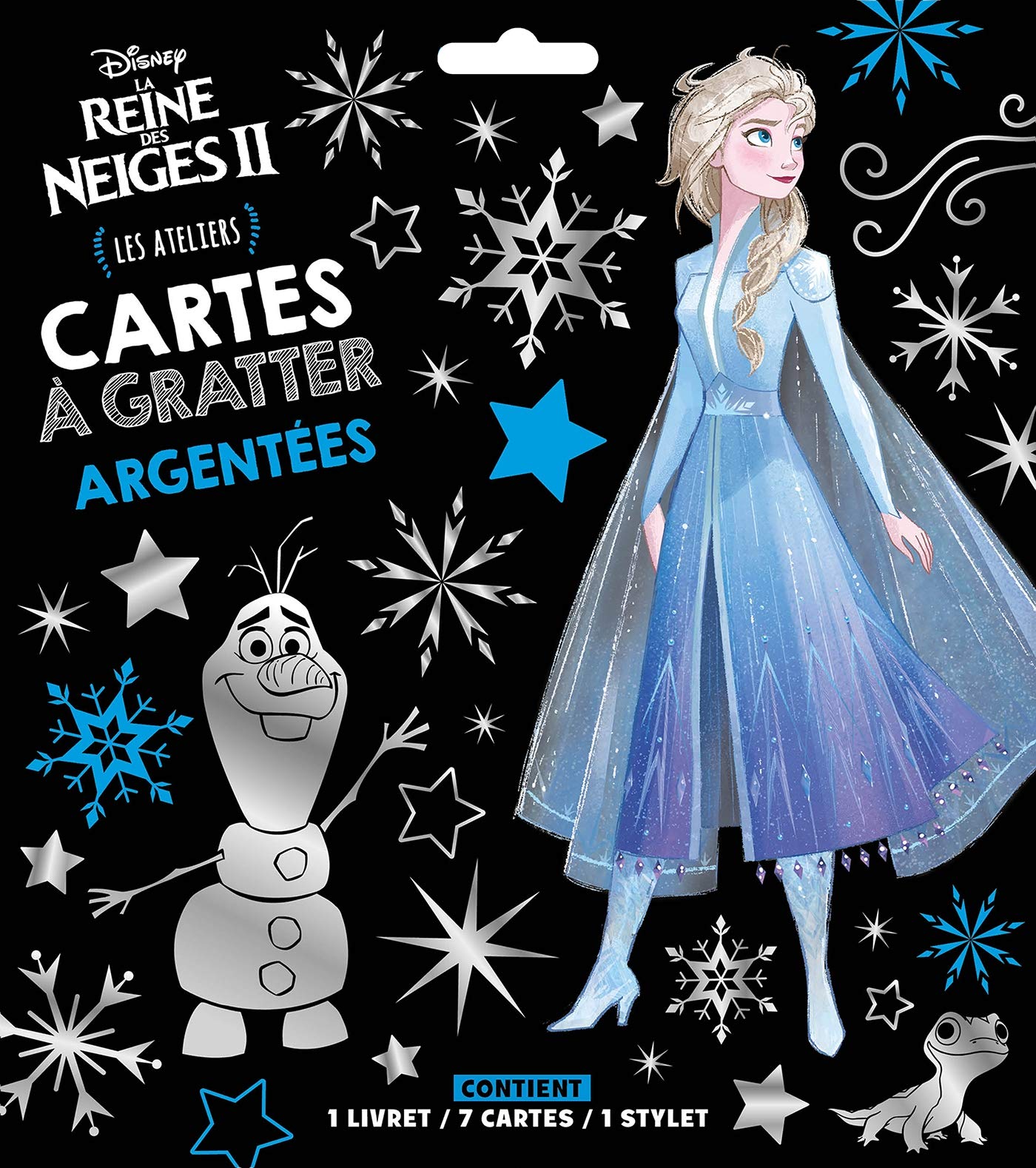 LA REINE DES NEIGES 2 - Les Ateliers Disney - Cartes à gratter argentées: Les ateliers. Contient : 1 livret, 7 cartes, 1 stylet Tiptoi & Games