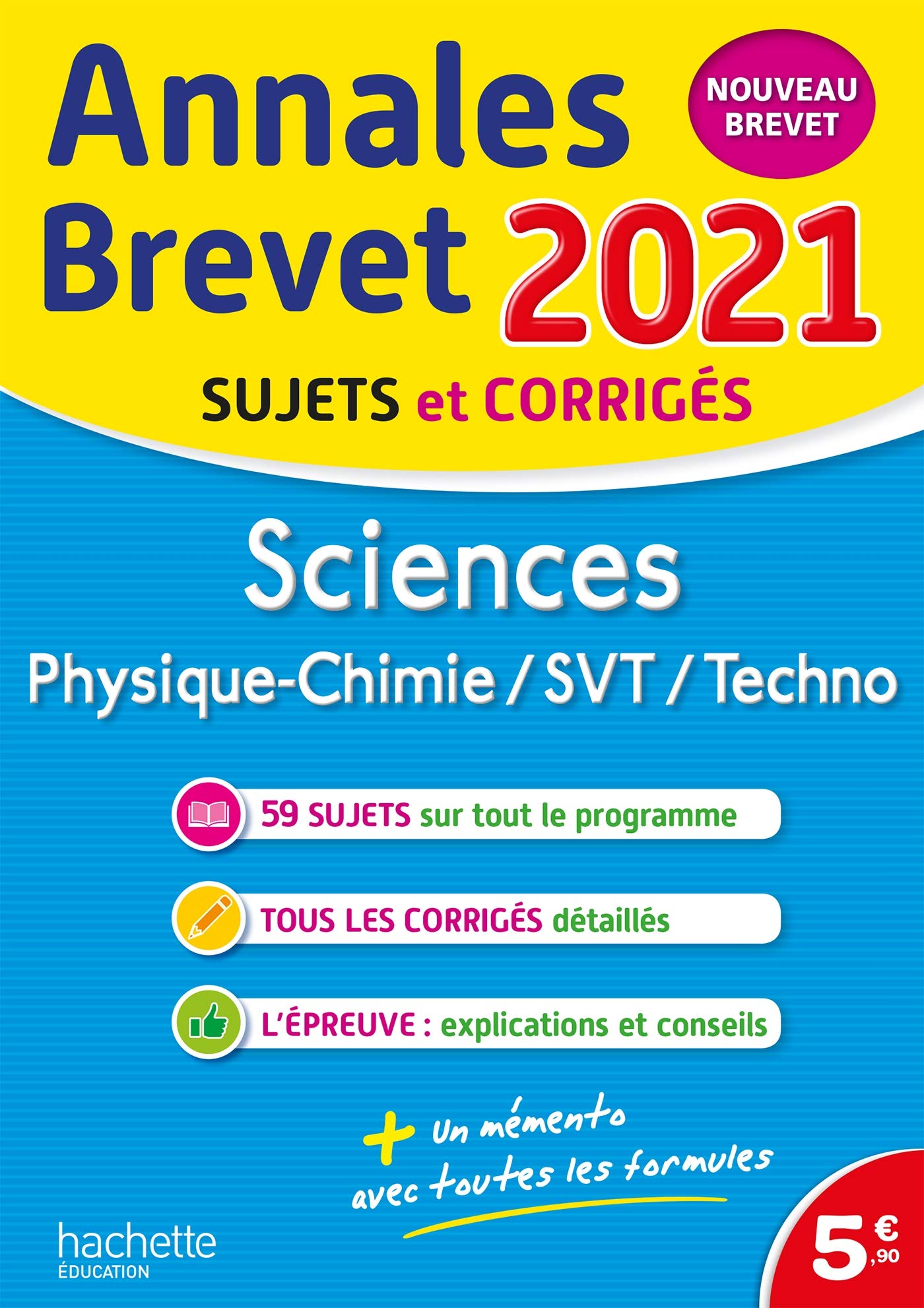 Annales Brevet 2021 Sciences: Physique-chimie, SVT, Techno Professional & Reference Books