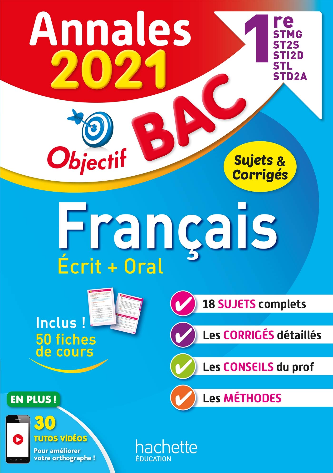 Annales Bac 2021 Français 1res STMG - STI2D - ST2S - STL - STD2A - STHR Non-fiction