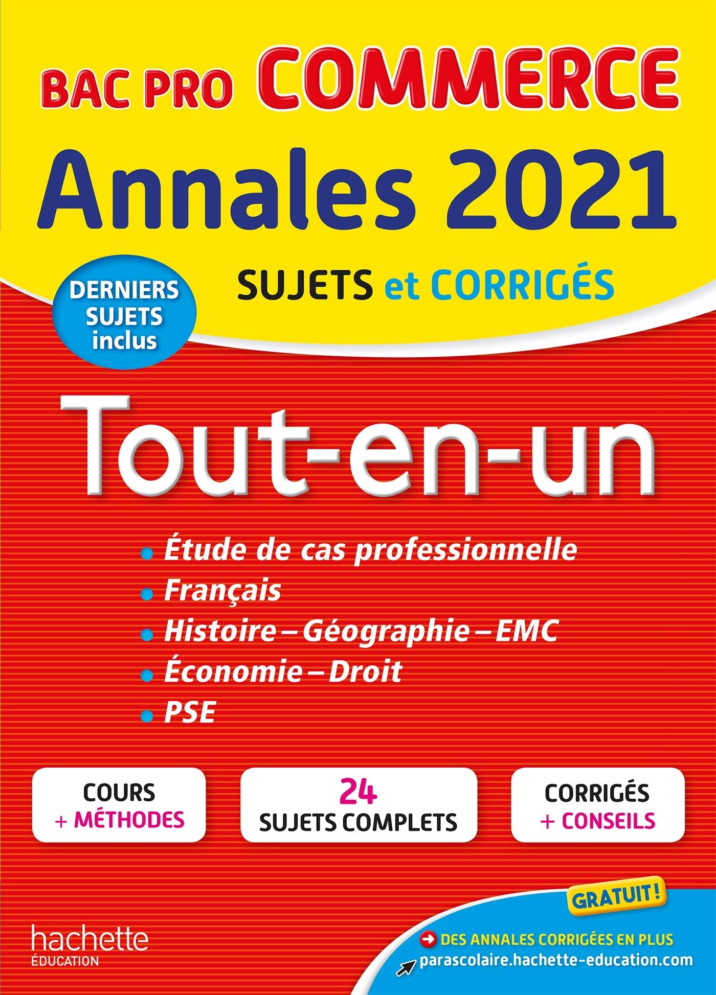 Annales Bac 2021 Tout-En-Un Bac Pro Commerce: Sujets et corrigés Non-fiction