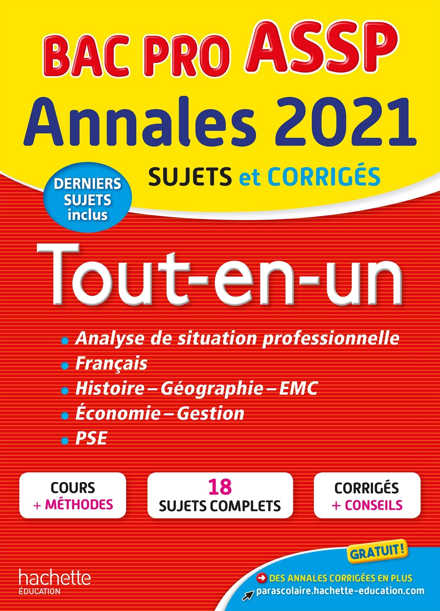 Annales Bac 2021 Tout-en-Un Bac Pro ASSP: Sujets et corrigés Non-fiction