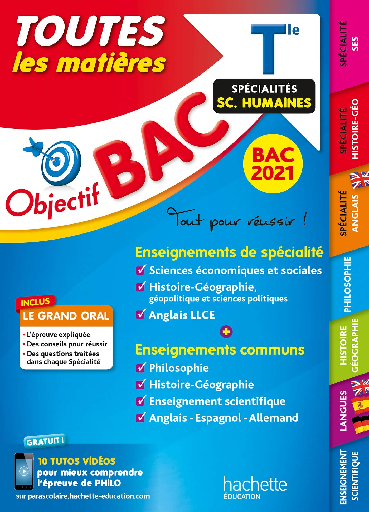 Objectif Bac 2021 Toutes les matières Term Enseignements communs + Spécialités sciences humaines Non-fiction