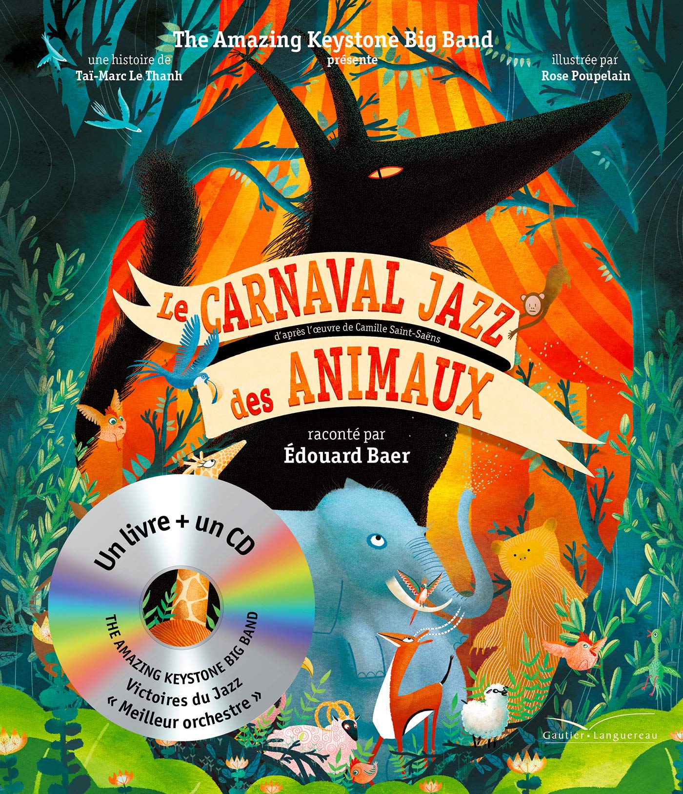 Le carnaval jazz des animaux - Livre CD Children's books