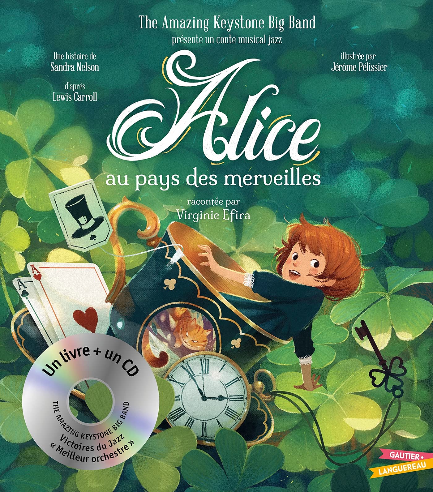 Alice au pays des merveilles - Livre CD: Conte musical Jazz Children's books