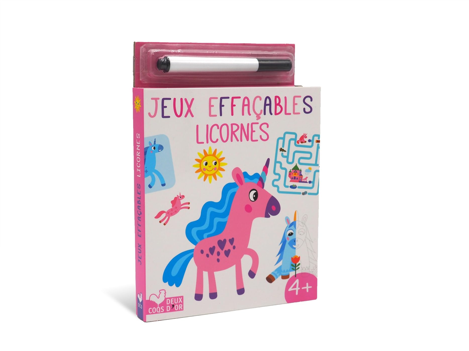 Jeux effaçable Licornes avec feutre Velleda: Avec un feutre Non-fiction