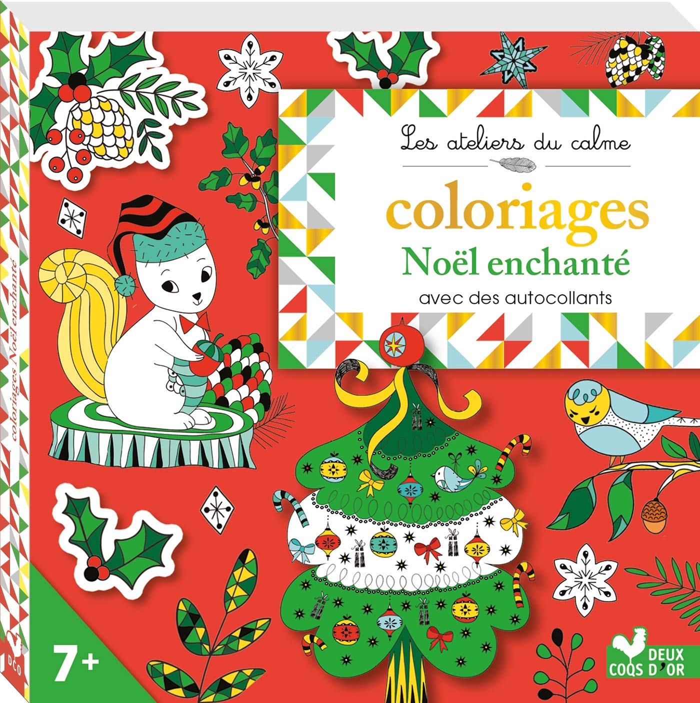 Coloriages Noel enchanté - avec des autocollants book
