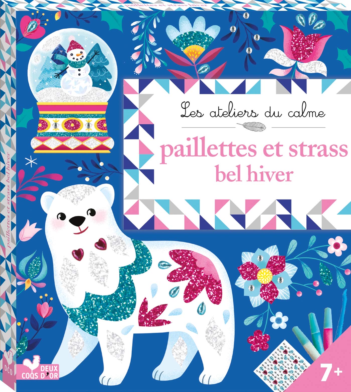 Paillettes et strass bel hiver - boîte avec accessoires: Avec 5 tableaux, 1 planche de strass, 3 tubes de paillettes, 1 spatule Non-fiction