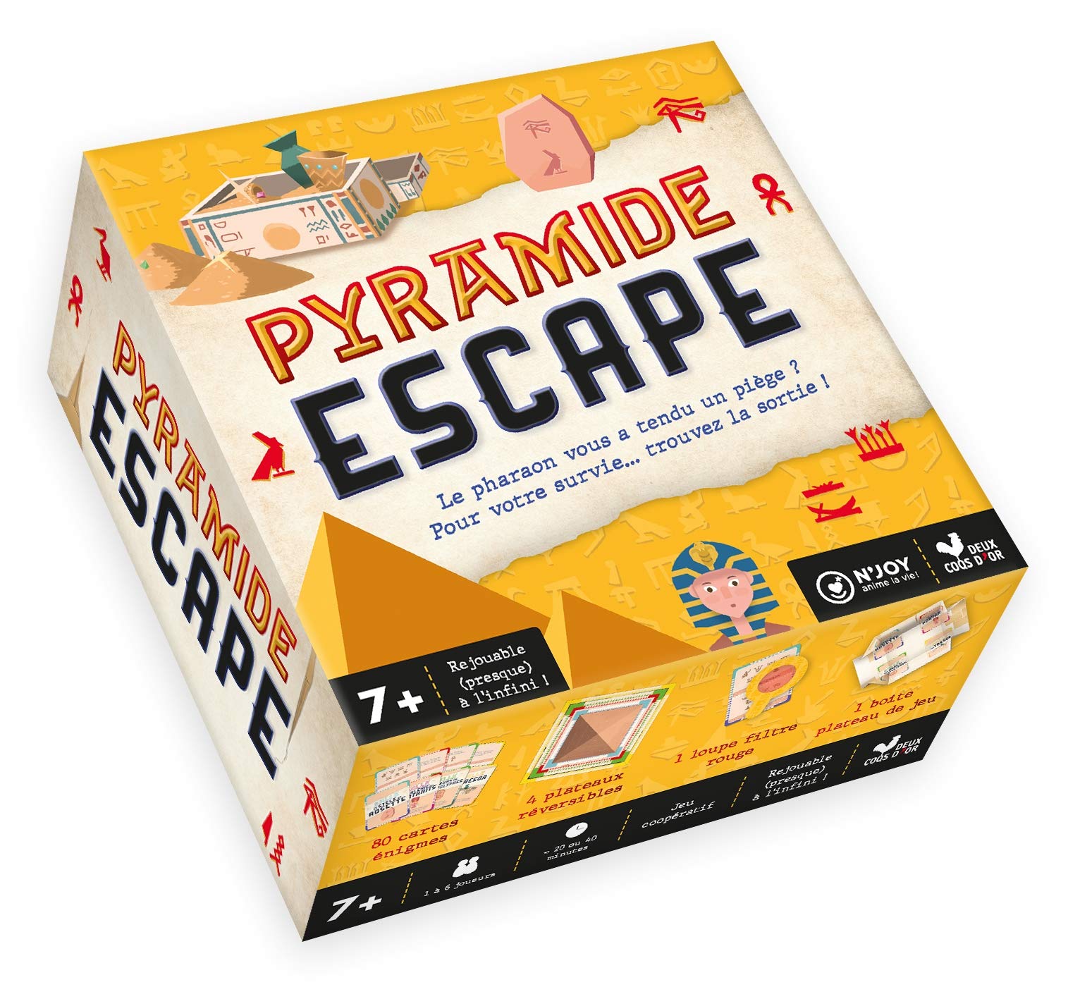 Pyramide Escape - boîte avec cartes et accessoires: Le pharaon vous a tendu un piège ? Pour votre survie... trouvez la sortie ! Tiptoi & Games