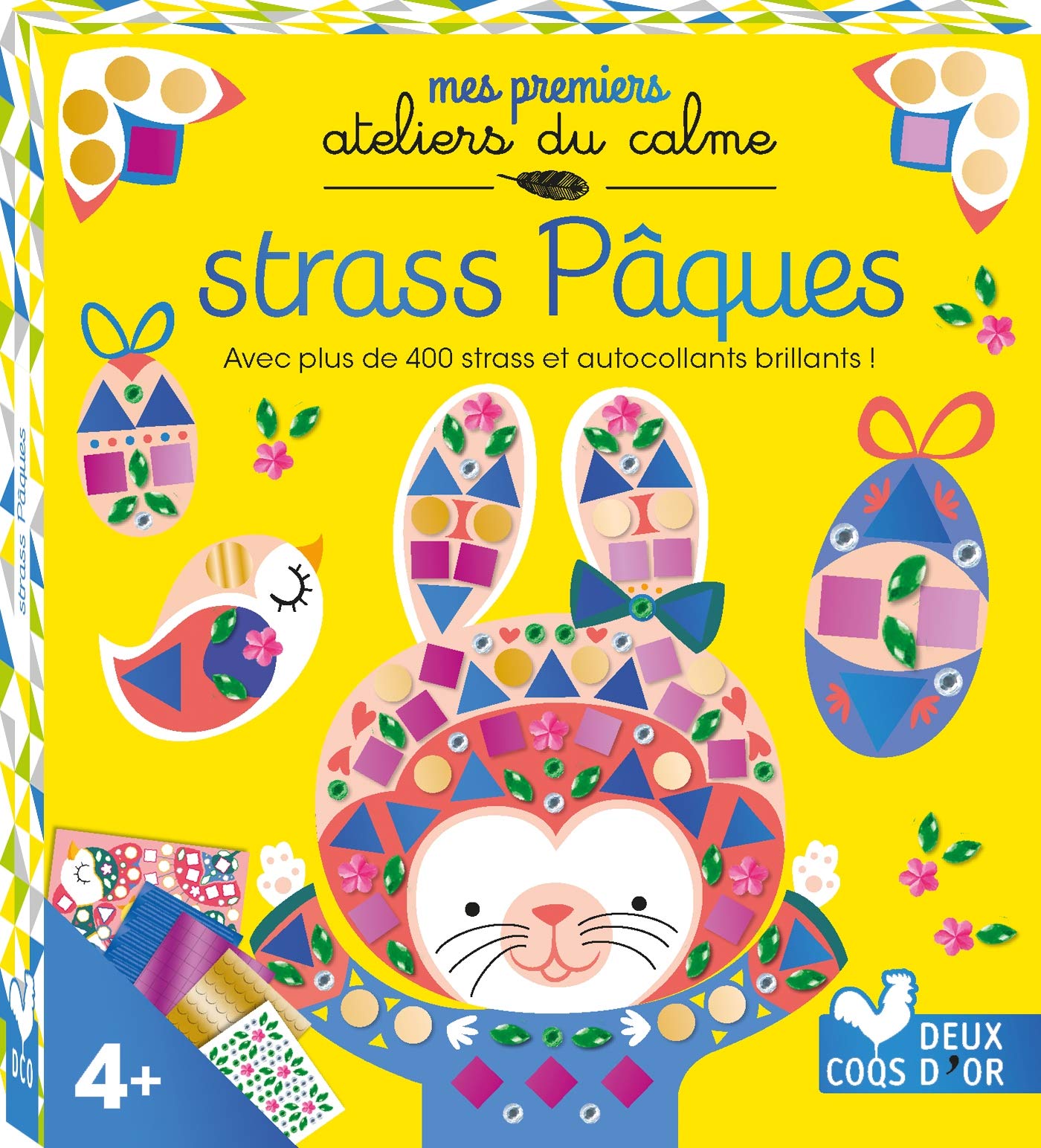 Strass Pâques - mini-boîte avec accessoires: Avec plus de 400 strass et autocollants brillants ! Contient : 3 tableaux, des strass et des autocollants brillants Tiptoi & Games